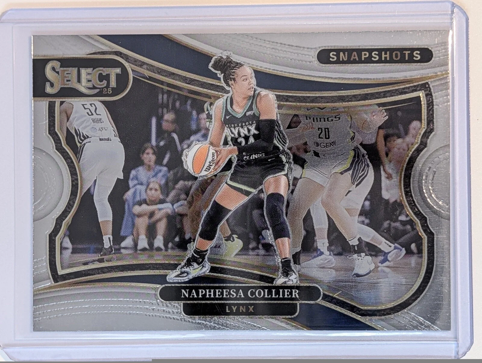 Front of 2025 Panini Select WNBA #4 Napheesa Collier Snapshots