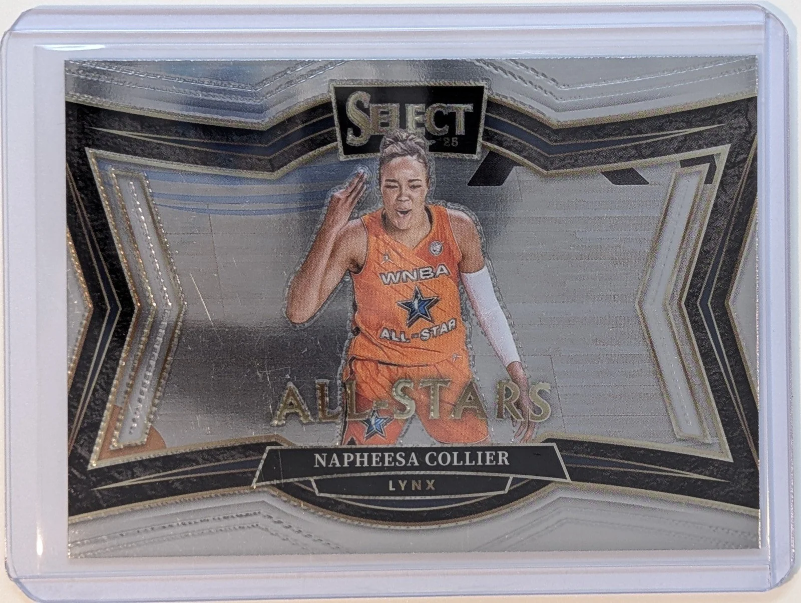 Front of 2025 Panini Select WNBA #11 Napheesa Collier All-Stars