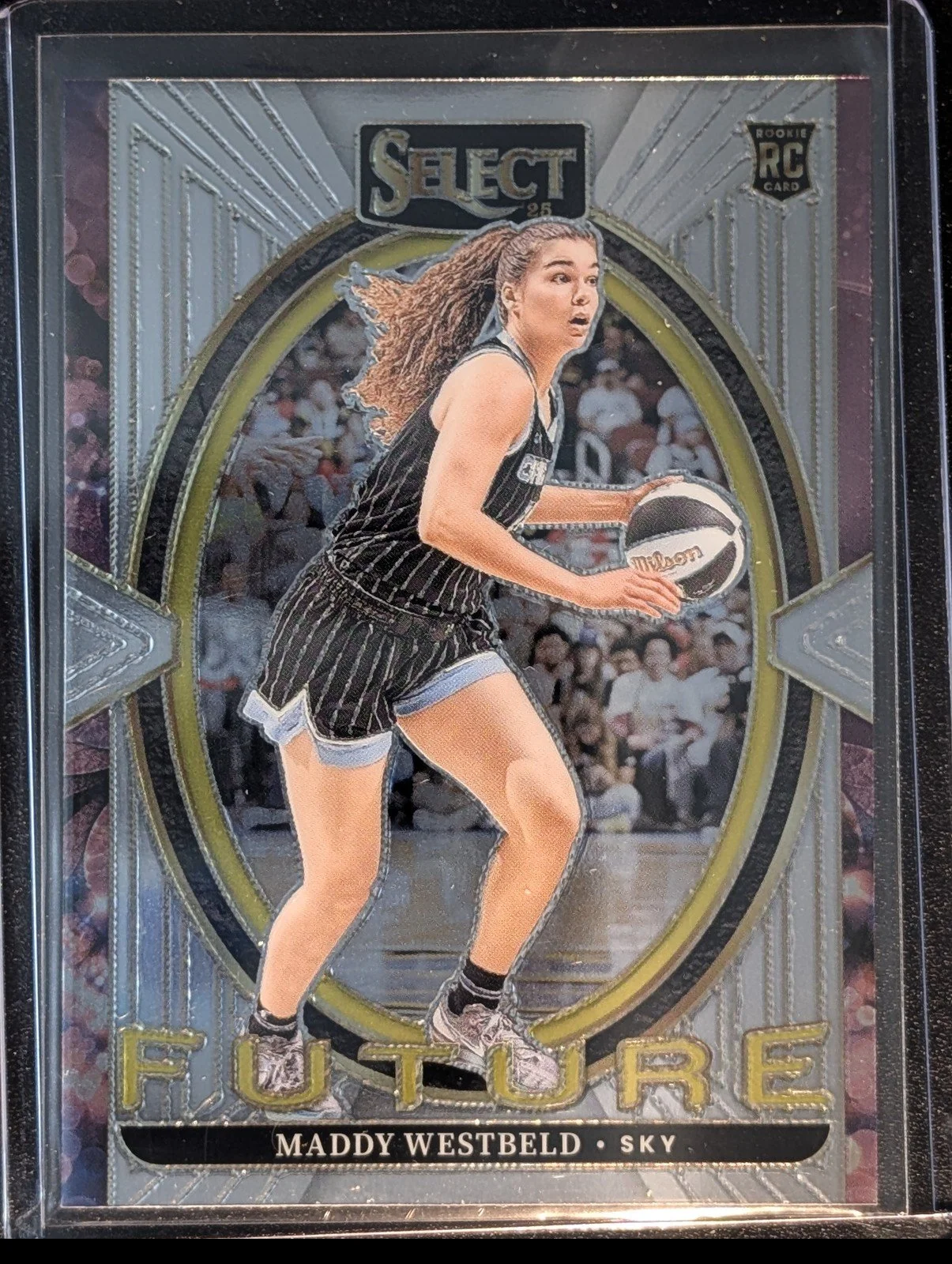Front of 2025 Panini Select WNBA #20 Maddy Westbeld Select Future RC