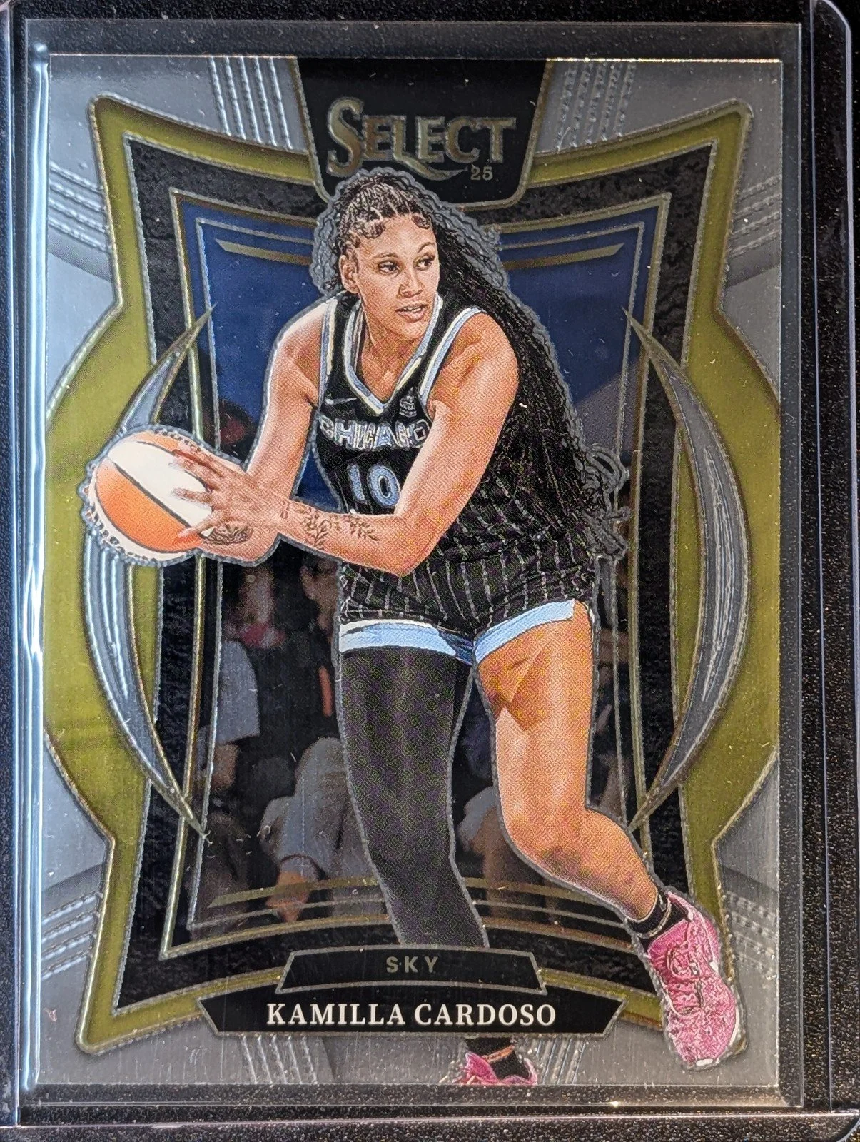 Front of 2025 Panini Select WNBA #7 Kamilla Cardoso