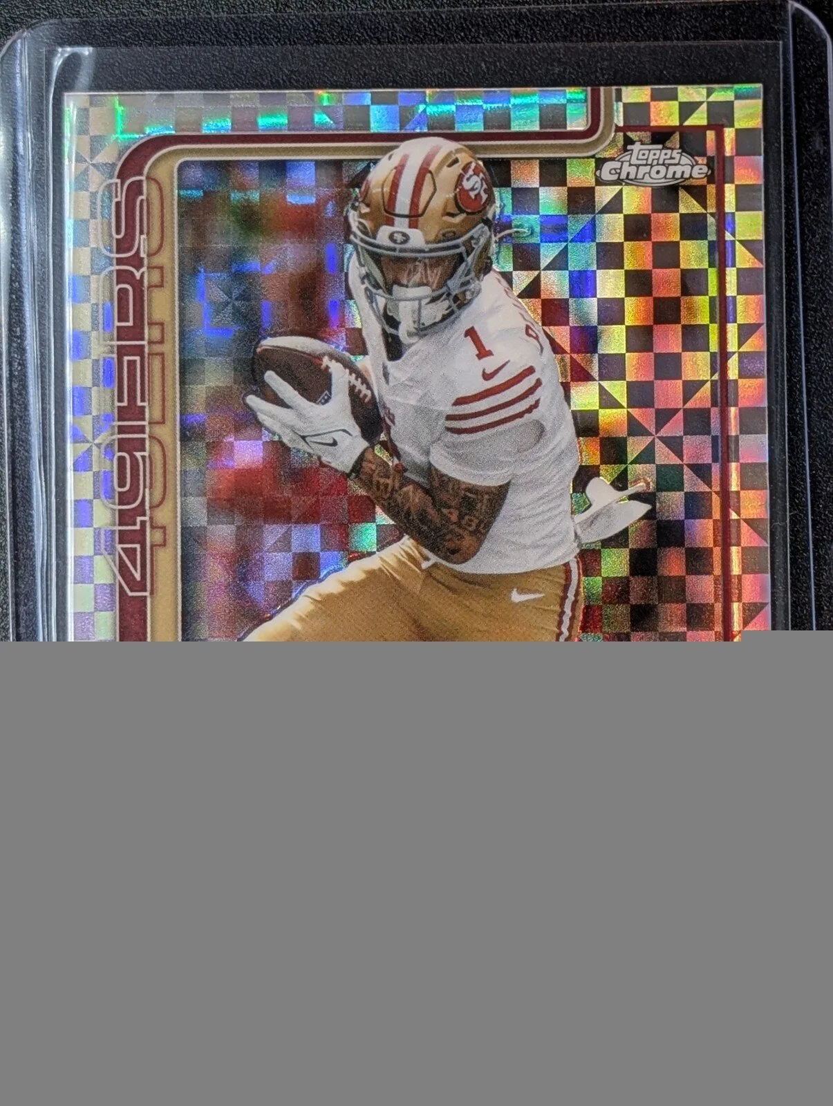 Front of 2025 Topps Chrome #261 Ricky Pearsall X-Fractor
