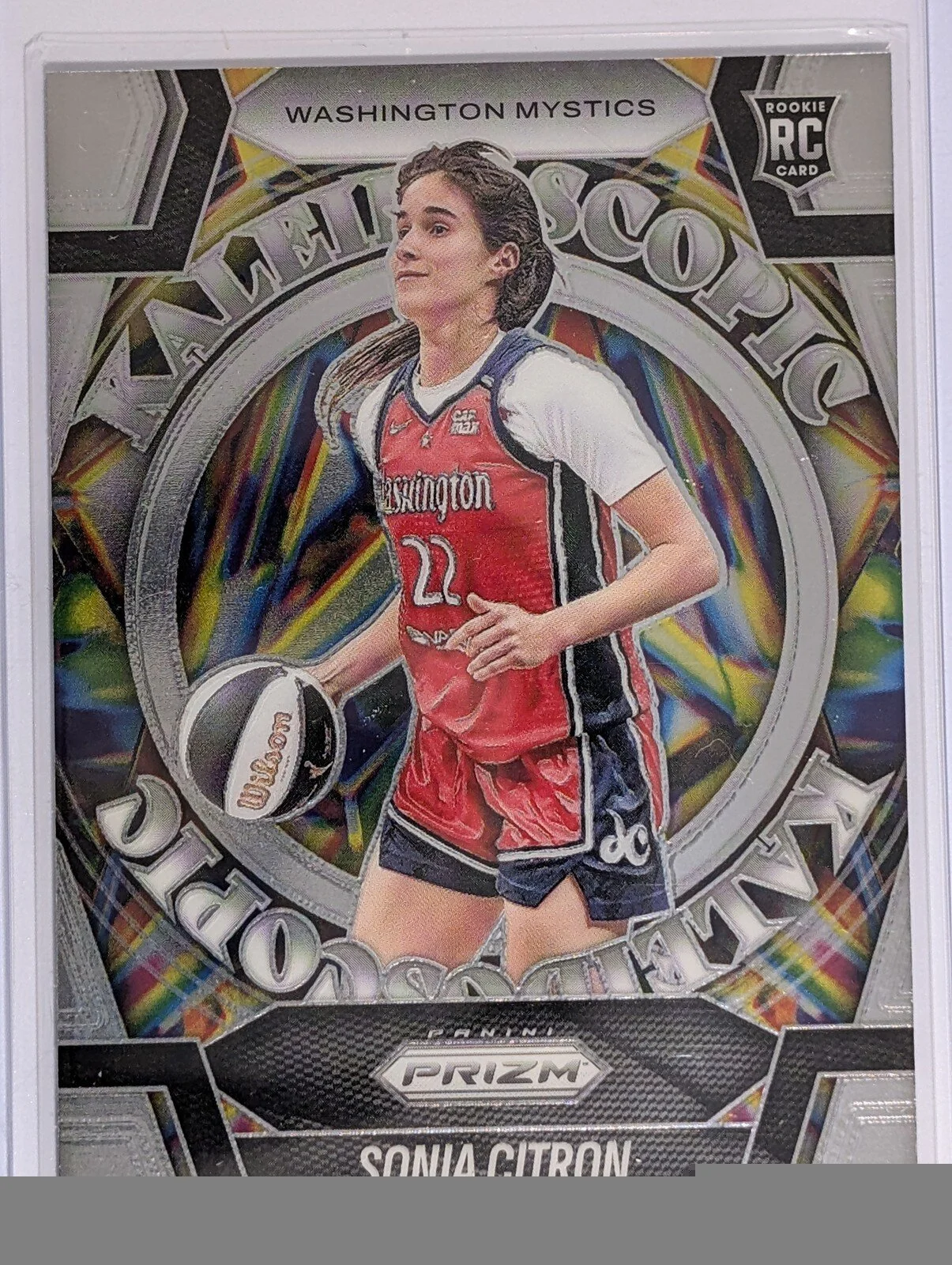 Front of 2025 Panini Prizm WNBA #13 Sonia Citron Kaleidoscopic