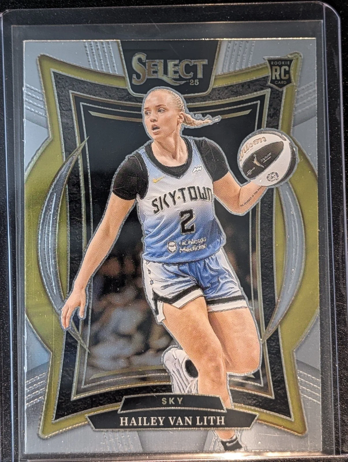 Front of 2025 Panini Select WNBA #30 Hailey Van Lith Concourse RC