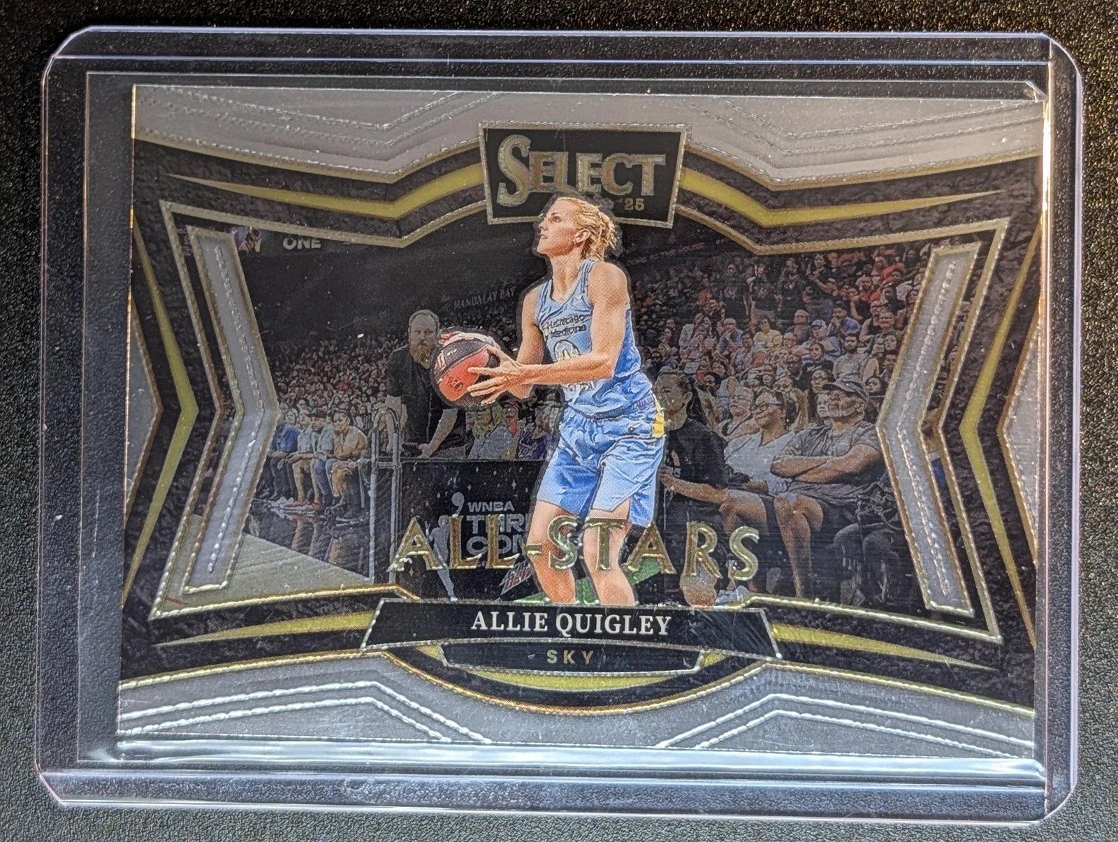 Front of 2025 Panini Prizm WNBA #80 Allie Quigley All Stars