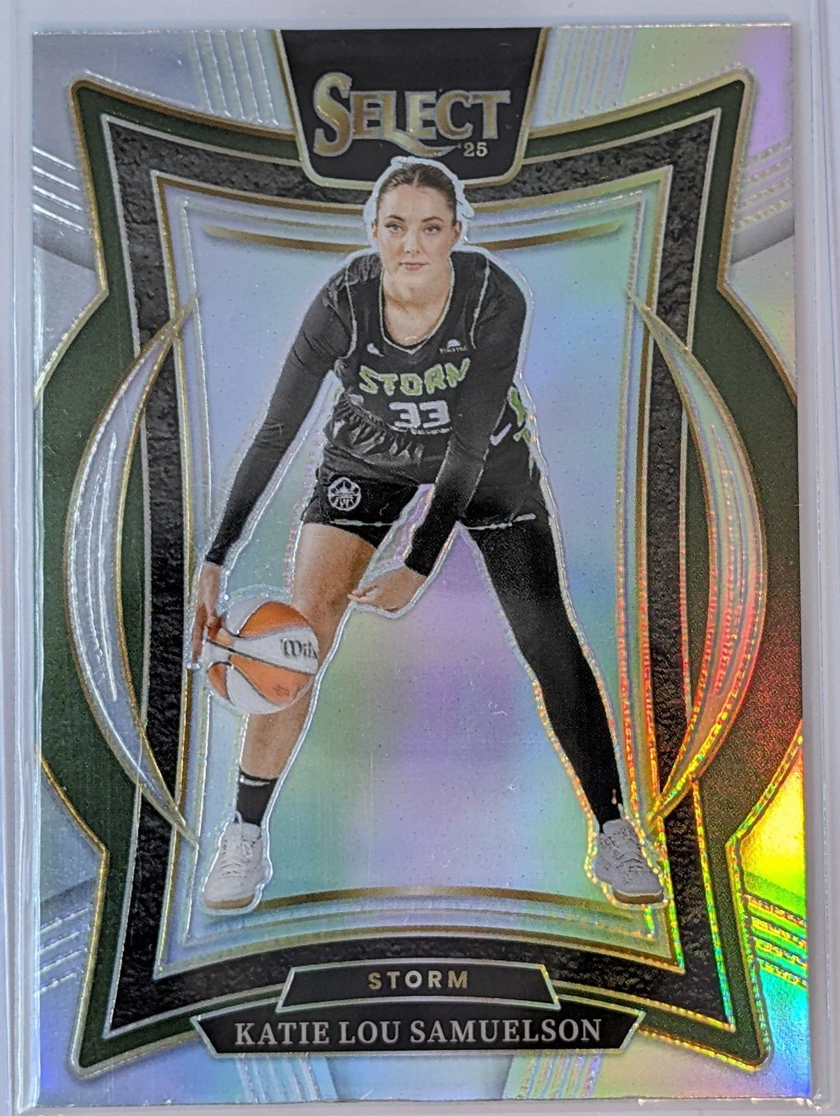 Front of 2025 Panini Select WNBA #53 Katie Lou Samuelson Prizm