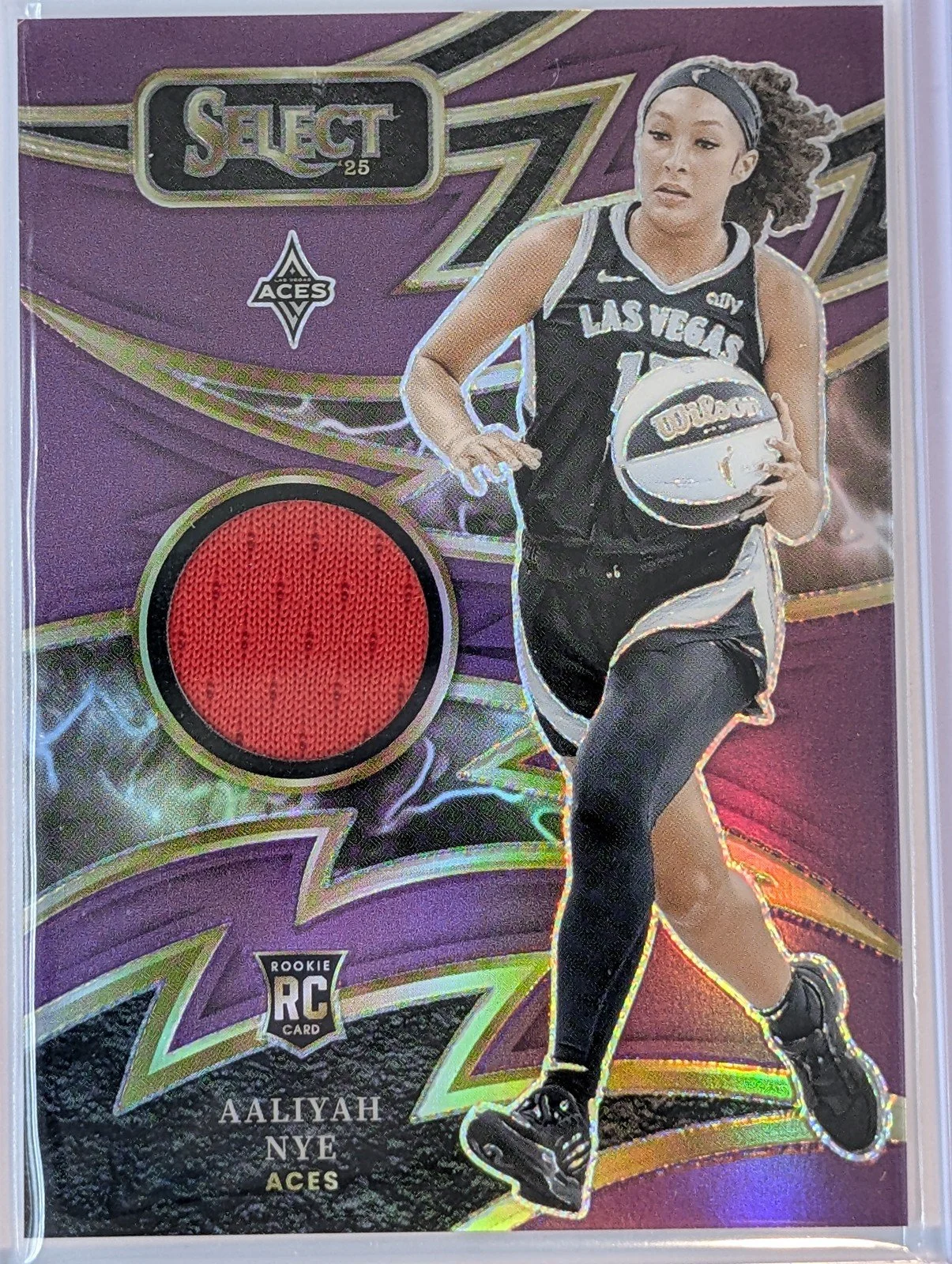 Front of 2025 Panini Select WNBA #SP-AN Aaliyah Nye /49 RC