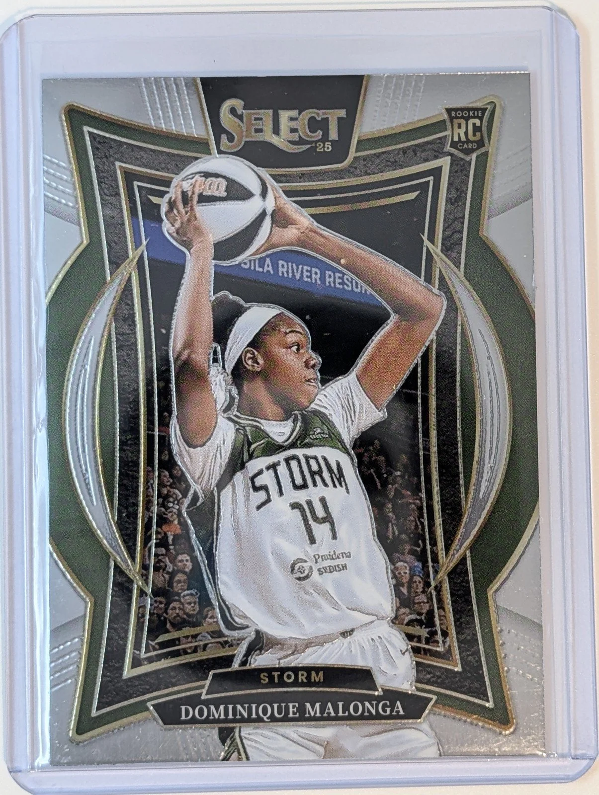 Front of 2025 Panini Select WNBA #60 Dominique Malonga