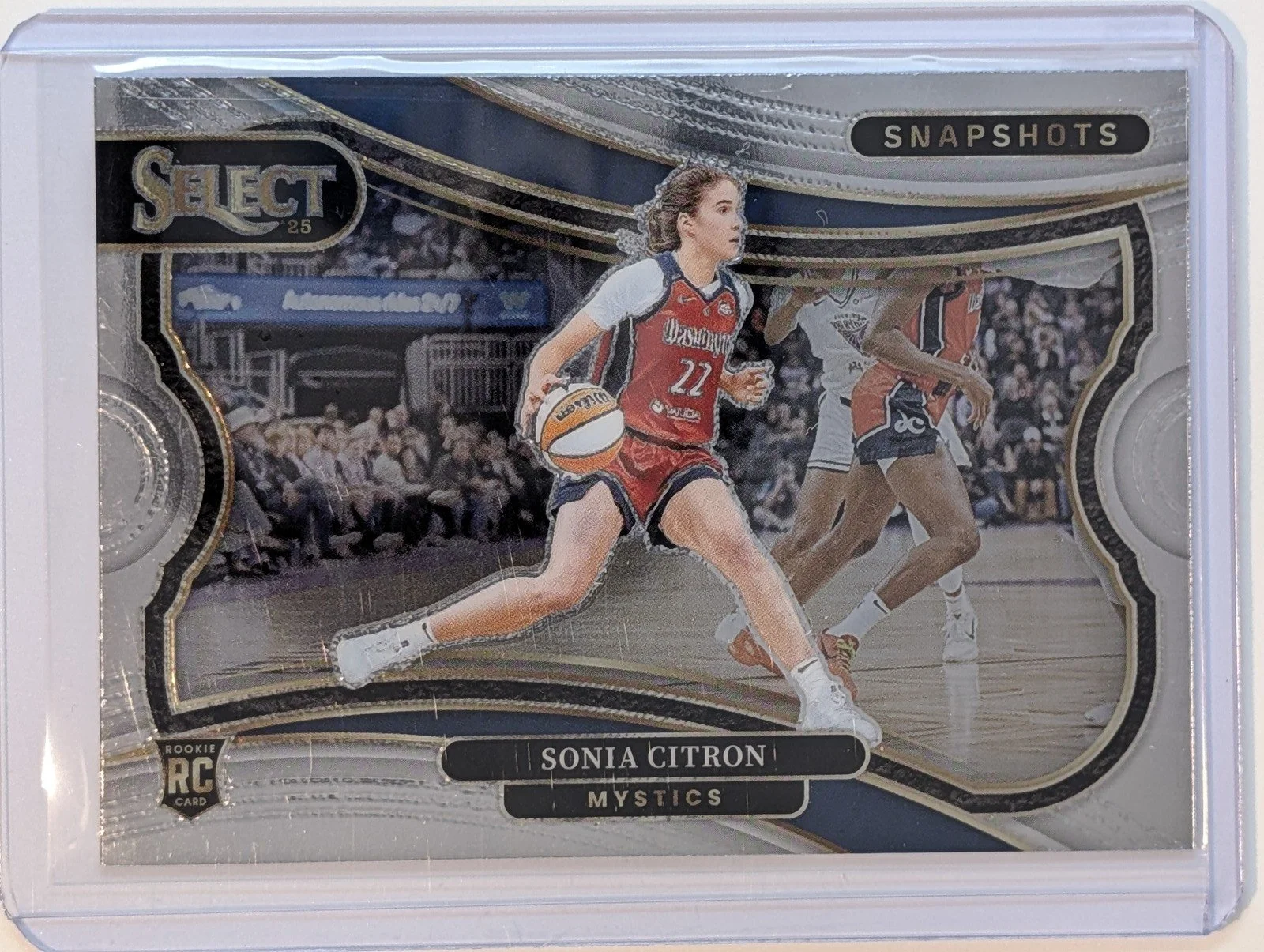 Front of 2025 Panini Select WNBA #7 Sonia Citron Snapshots RC
