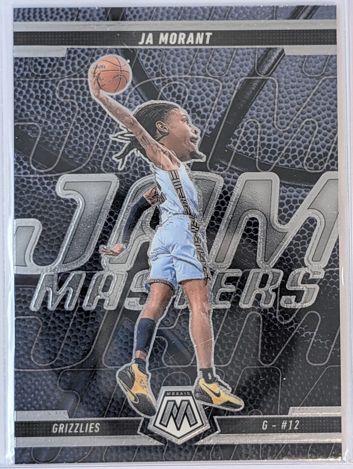 Front of 2024-25 Panini Mosaic #12 Ja Morant Jam Masters