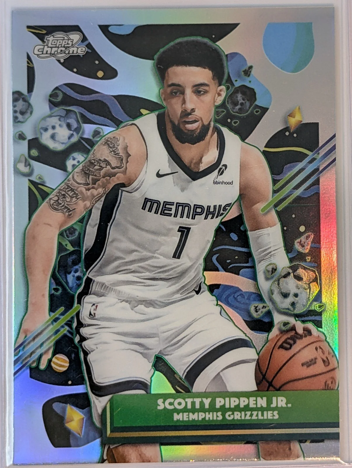 Front of 2025-26 Topps Chrome Cosmic #51 Scotty Pippen Jr.