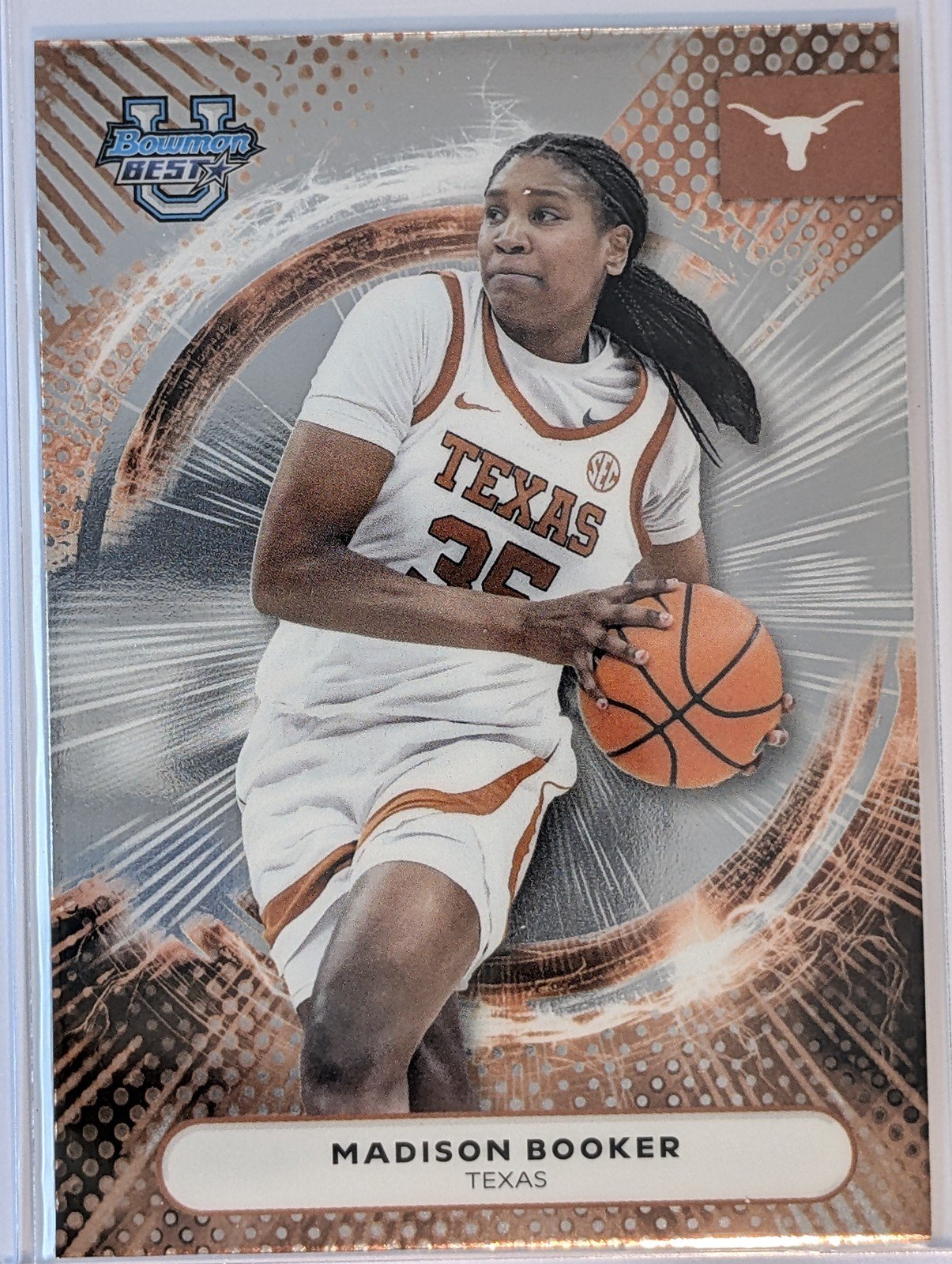 Front of 2025-26 Bowman U Best Now #23 Madison Booker