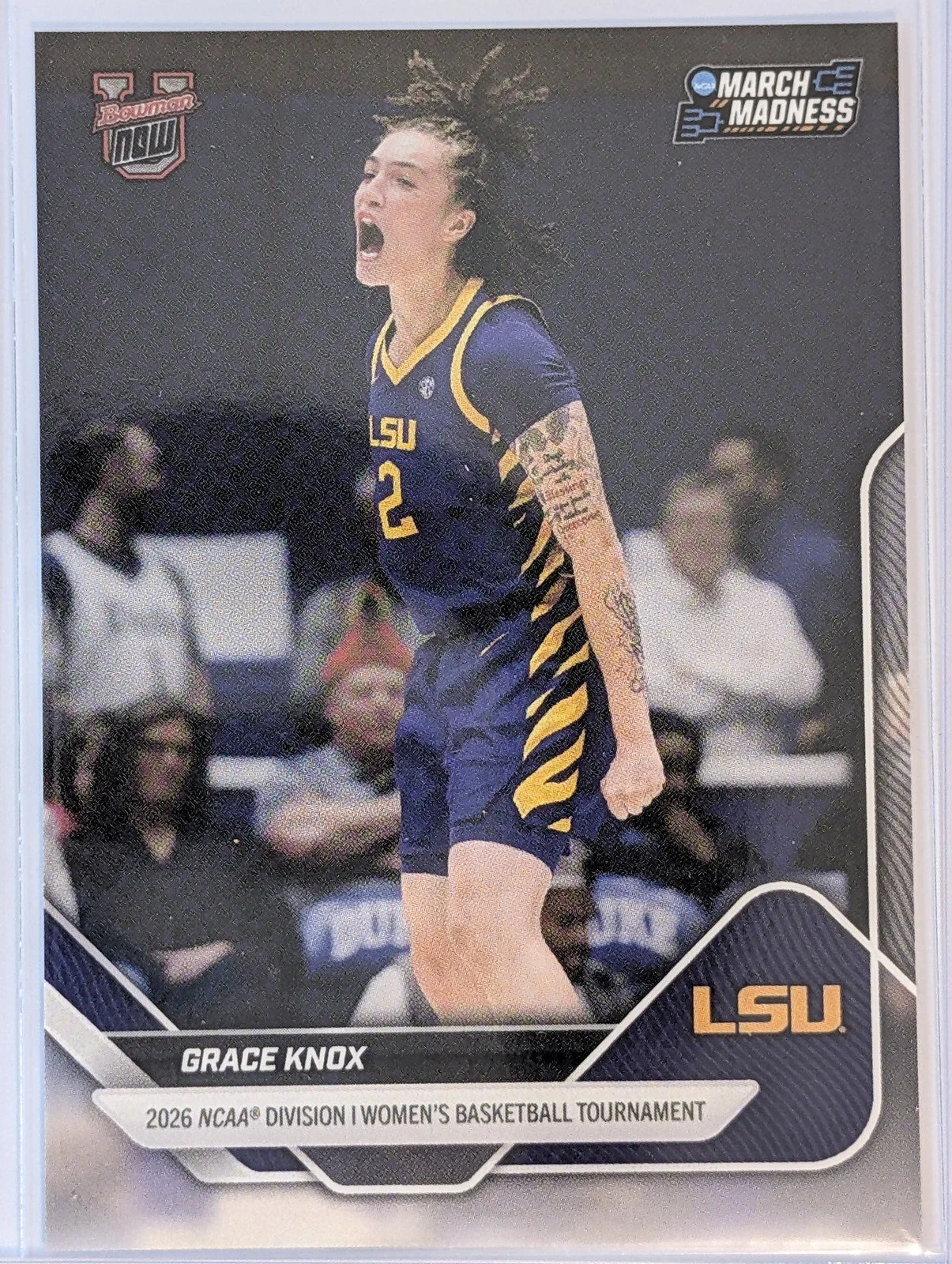 Front of 2025-26 Bowman U Now #50 Grace Knox