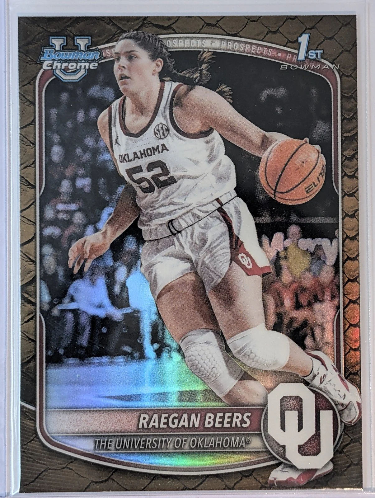 Front of 2025-26 Bowman #BPP-65 Raegan Beers Prospects