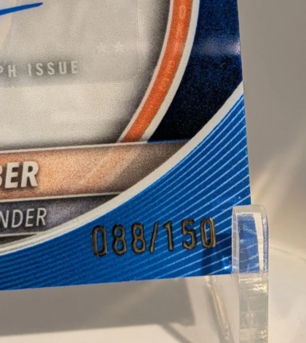 2025-26 Bowman #BCA-TS Thomas Sorber Chrome Autographs Blue Refractor #/150 - photo 4