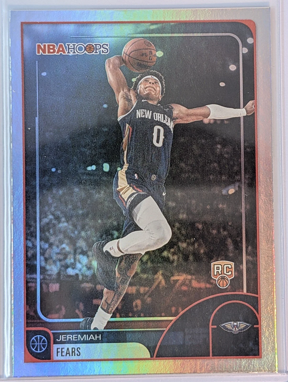 Front of 2025-26 Hoops #48 Jeremiah Fears RC