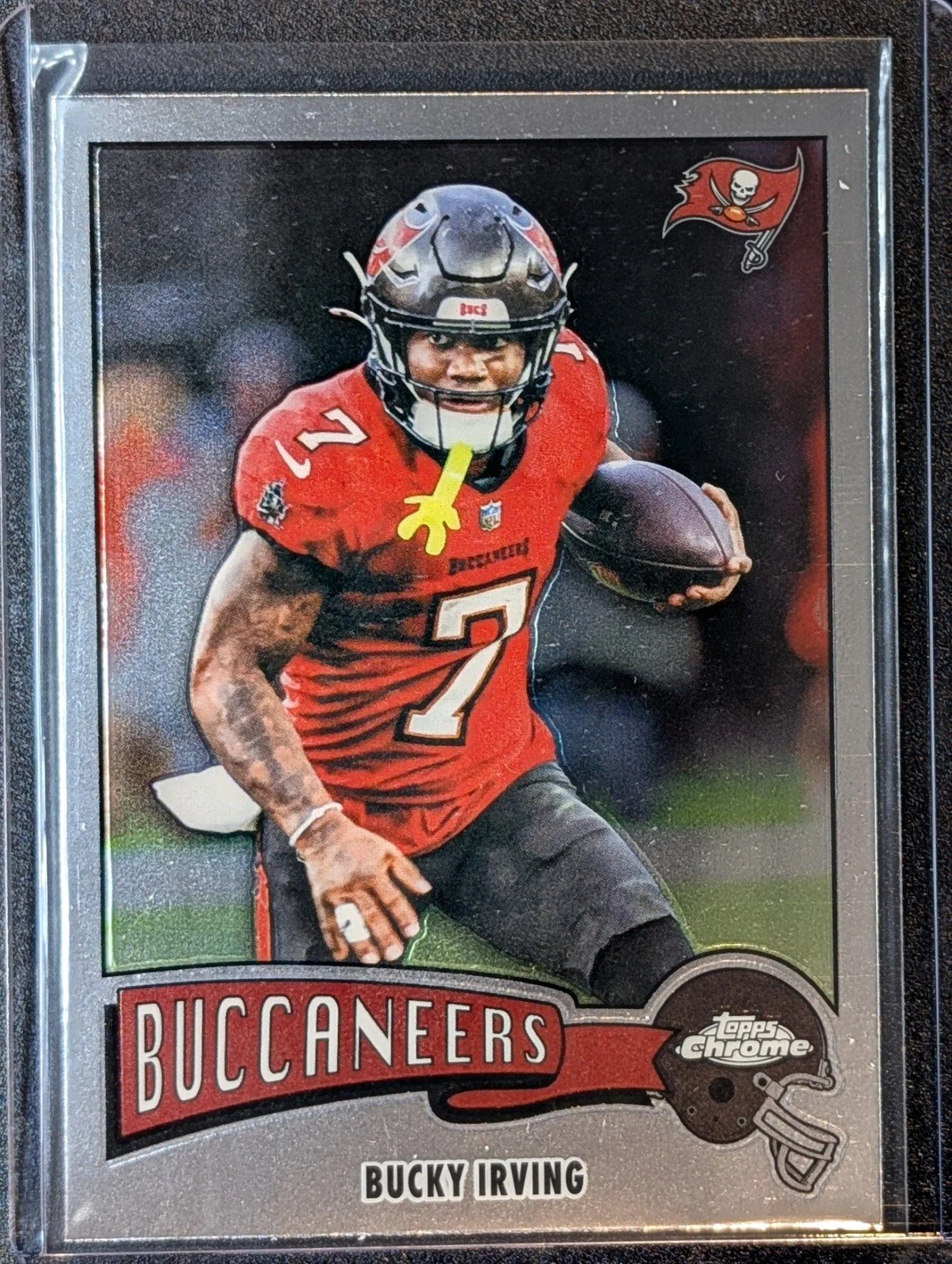 Front of 2025 Topps Chrome #1975-32 Bucky Irving