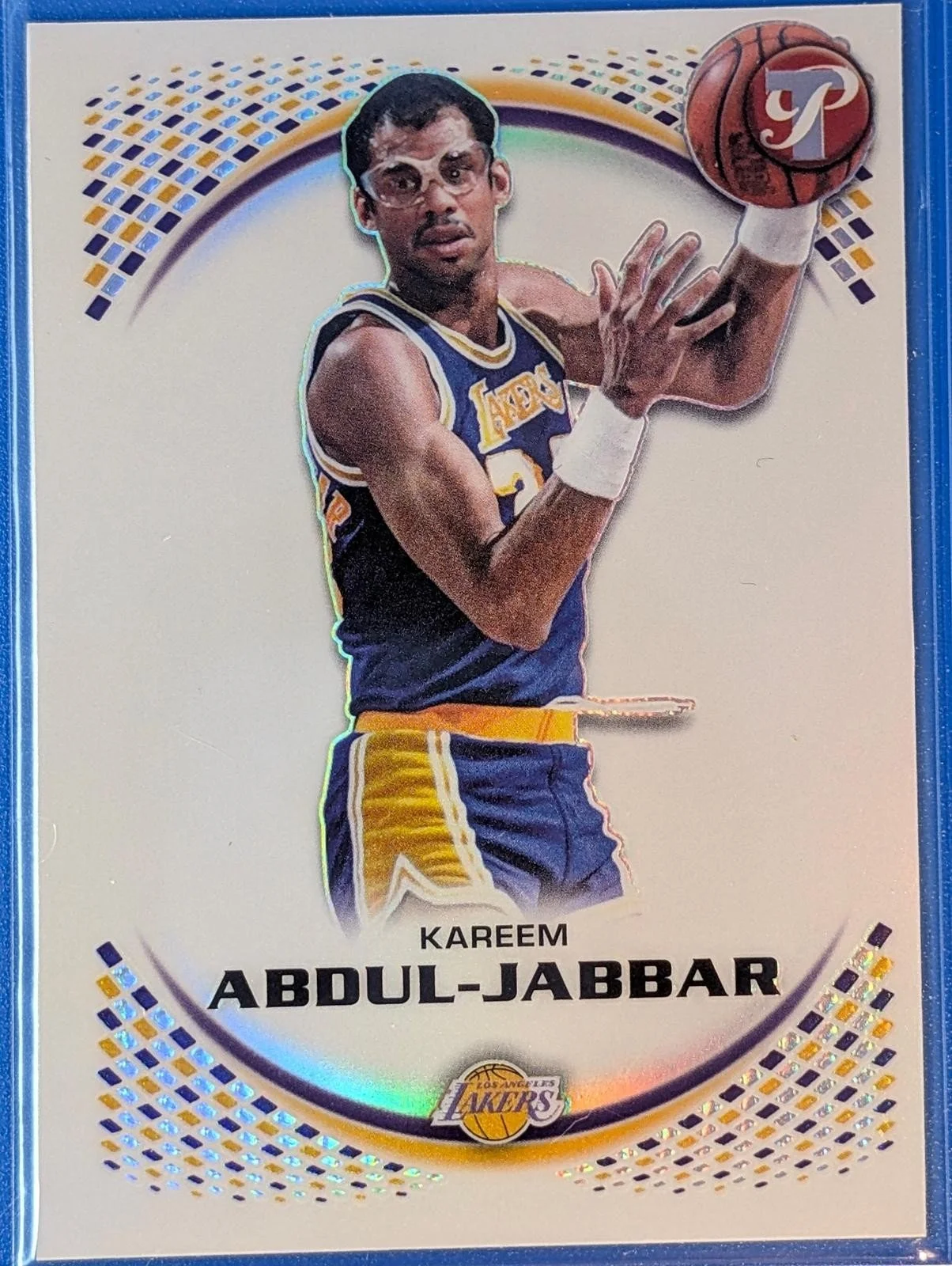 Front of 2025-26 Topps Pristine Kareem Abdul-Jabbar Refractor #94