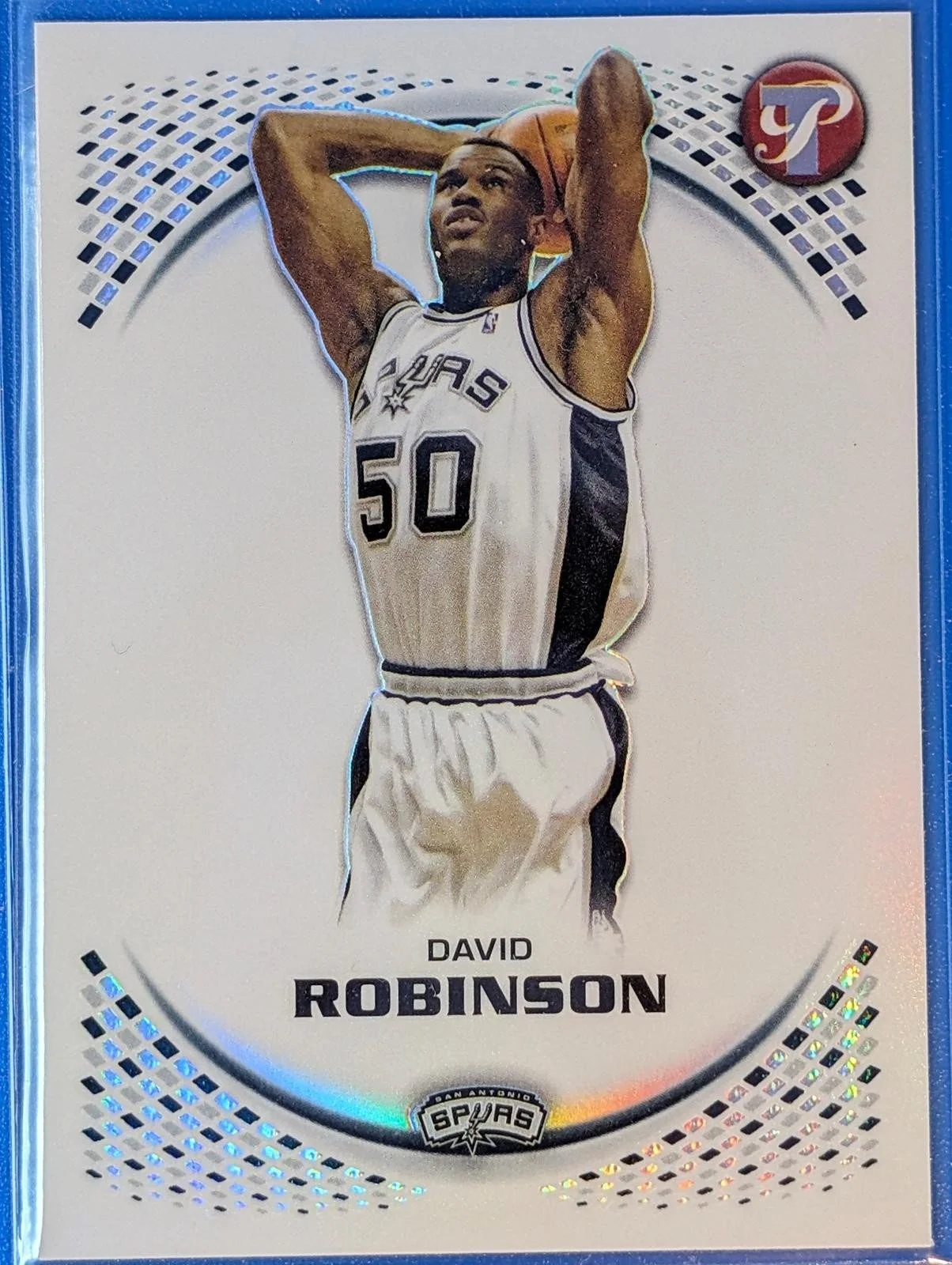 Front of 2025-26 Topps Pristine David Robinson Refractor #107