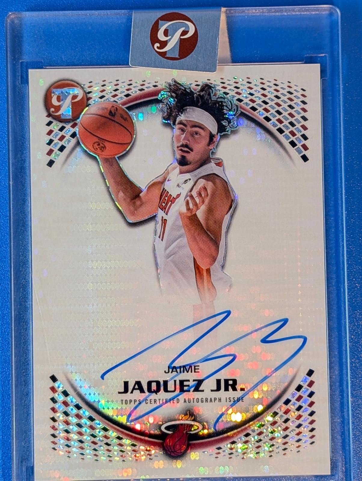 Front of 2025-26 Topps Pristine Jaime Jaquez Jr Pristine Autographs PA-JJ