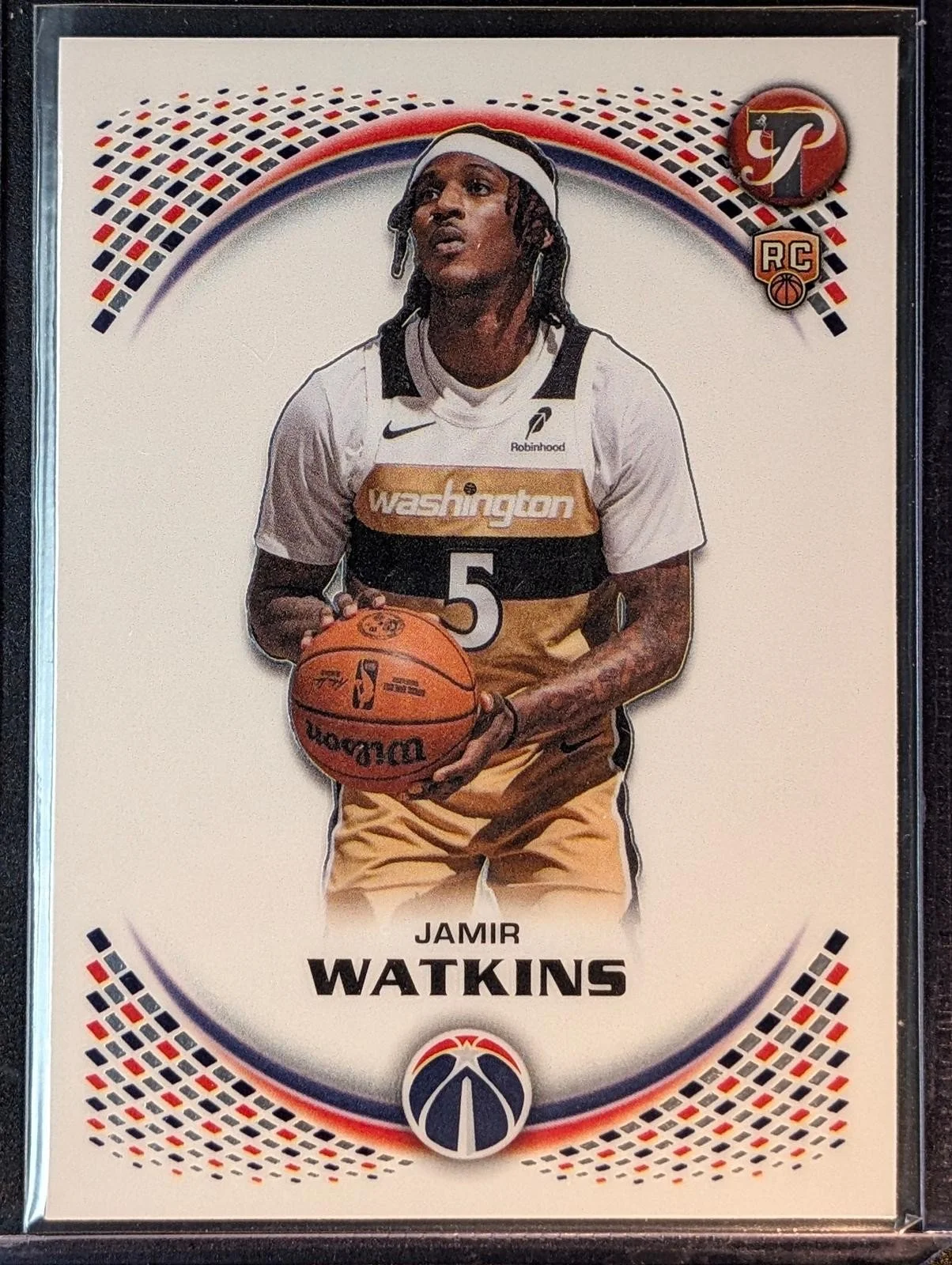 Front of 2025-26 Topps Pristine Basketball Jamir Watkins #145 RC