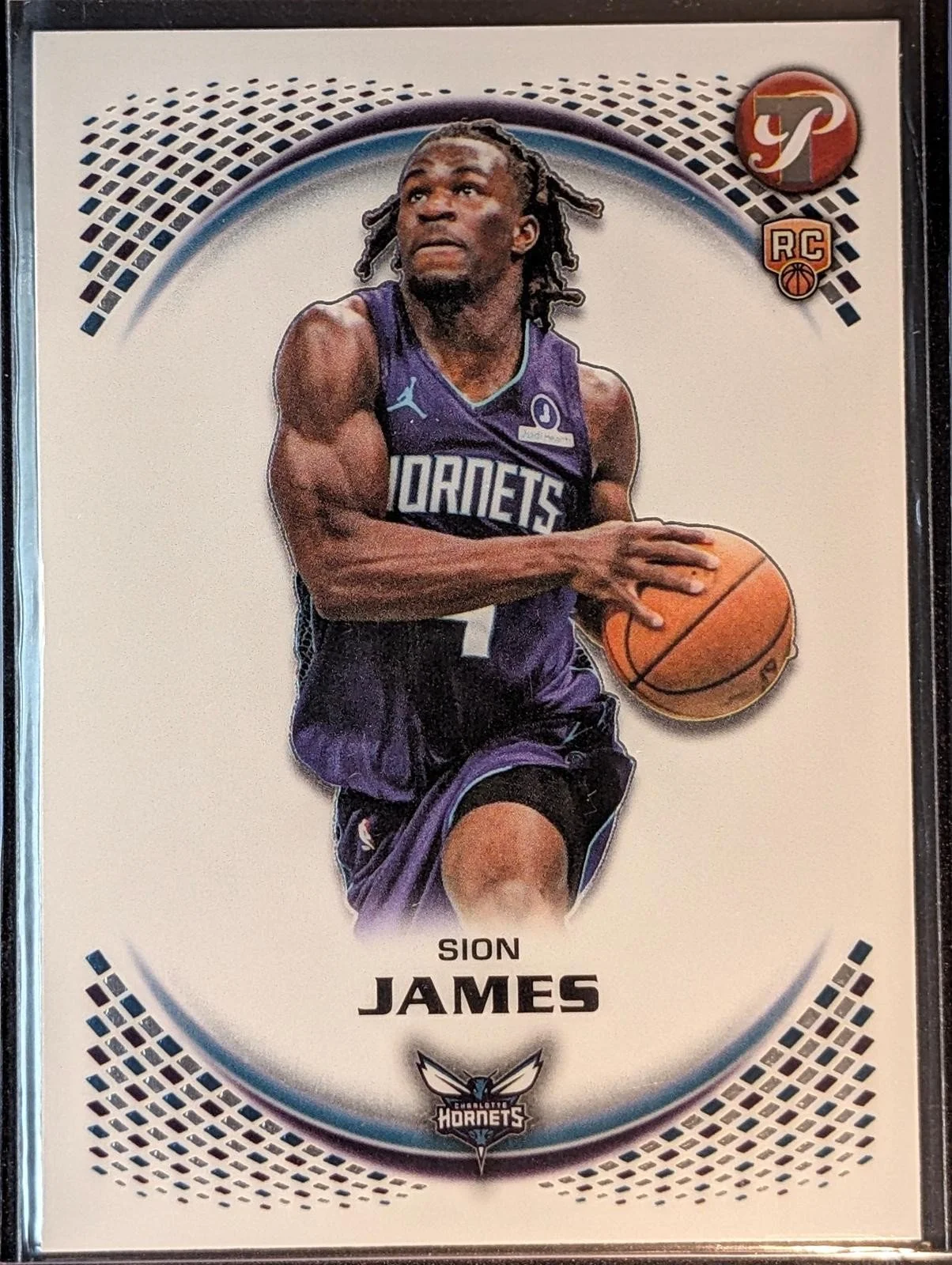 Front of 2025-26 Topps Pristine Basketball Sion James #127 RC
