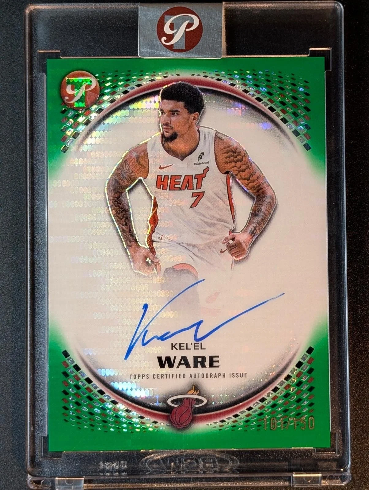 Front of 2025-26 Topps Pristine Basketball /150 Kel'el Ware Pristine Autographs #PA-KW