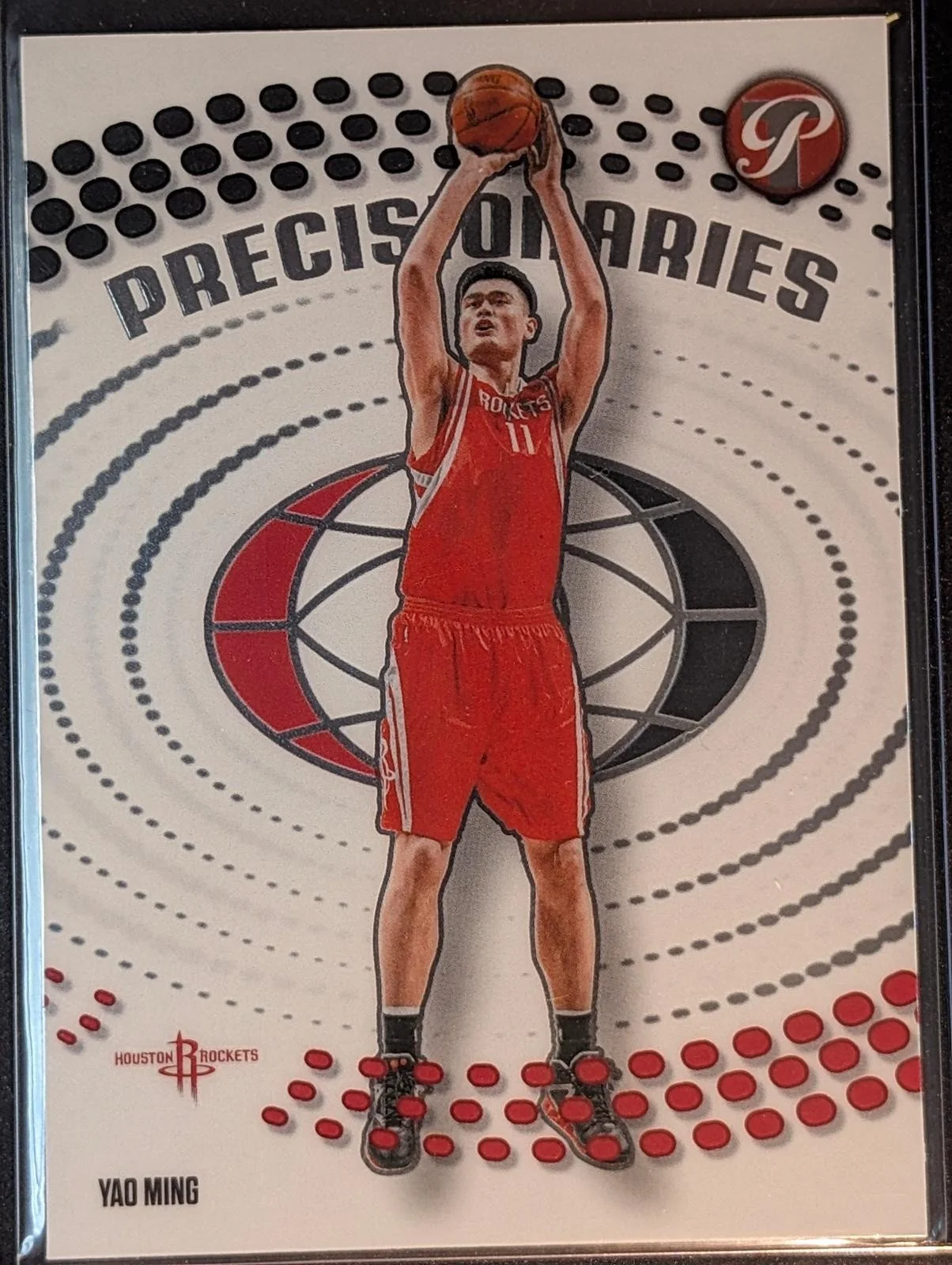 Front of 2025-26 Topps Pristine Basketball Yao Ming Precisionaries #PR-5