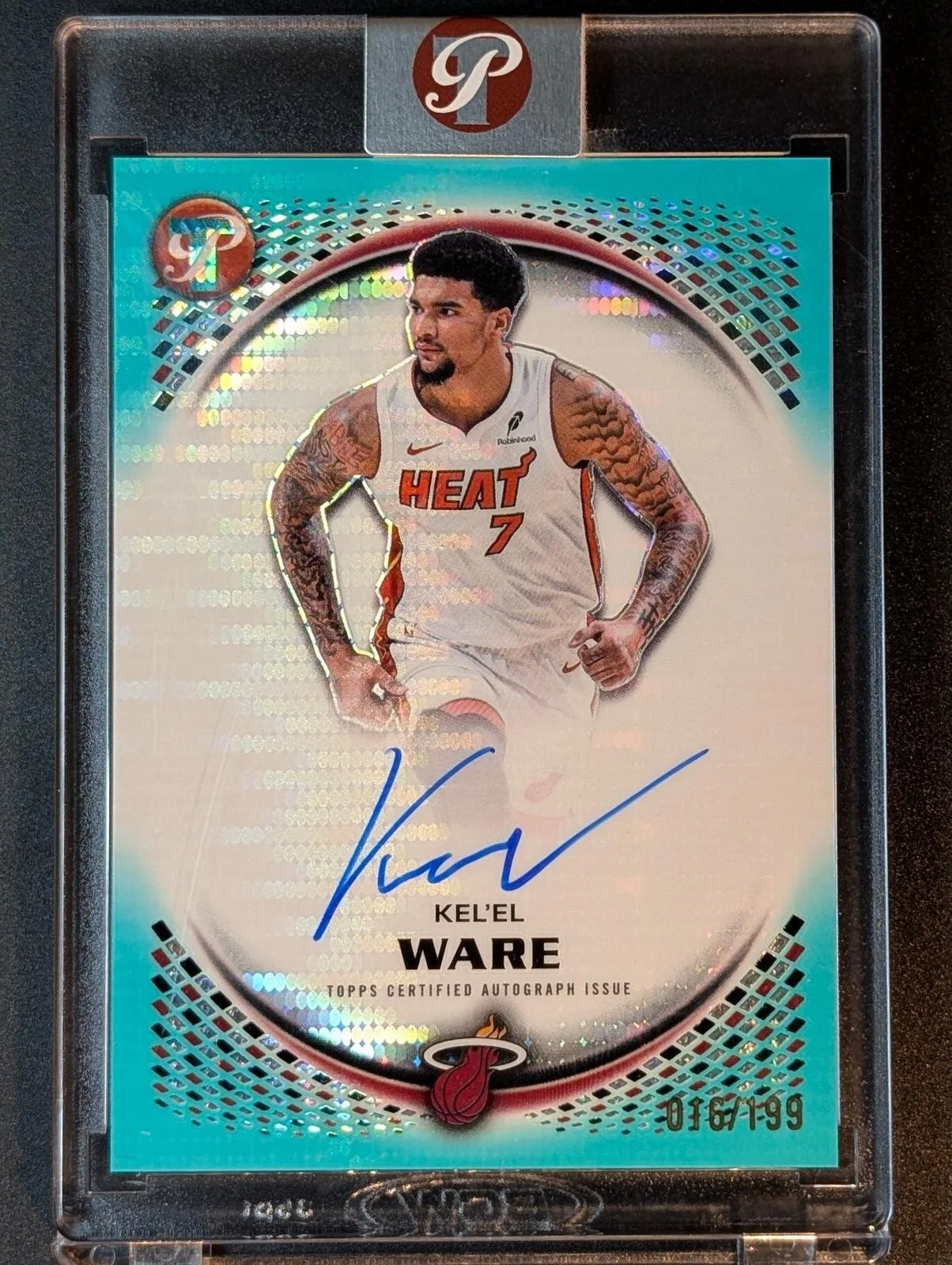 Front of 2025-26 Topps Pristine Basketball /199 Kel'el Ware Pristine Autographs #PA-KW