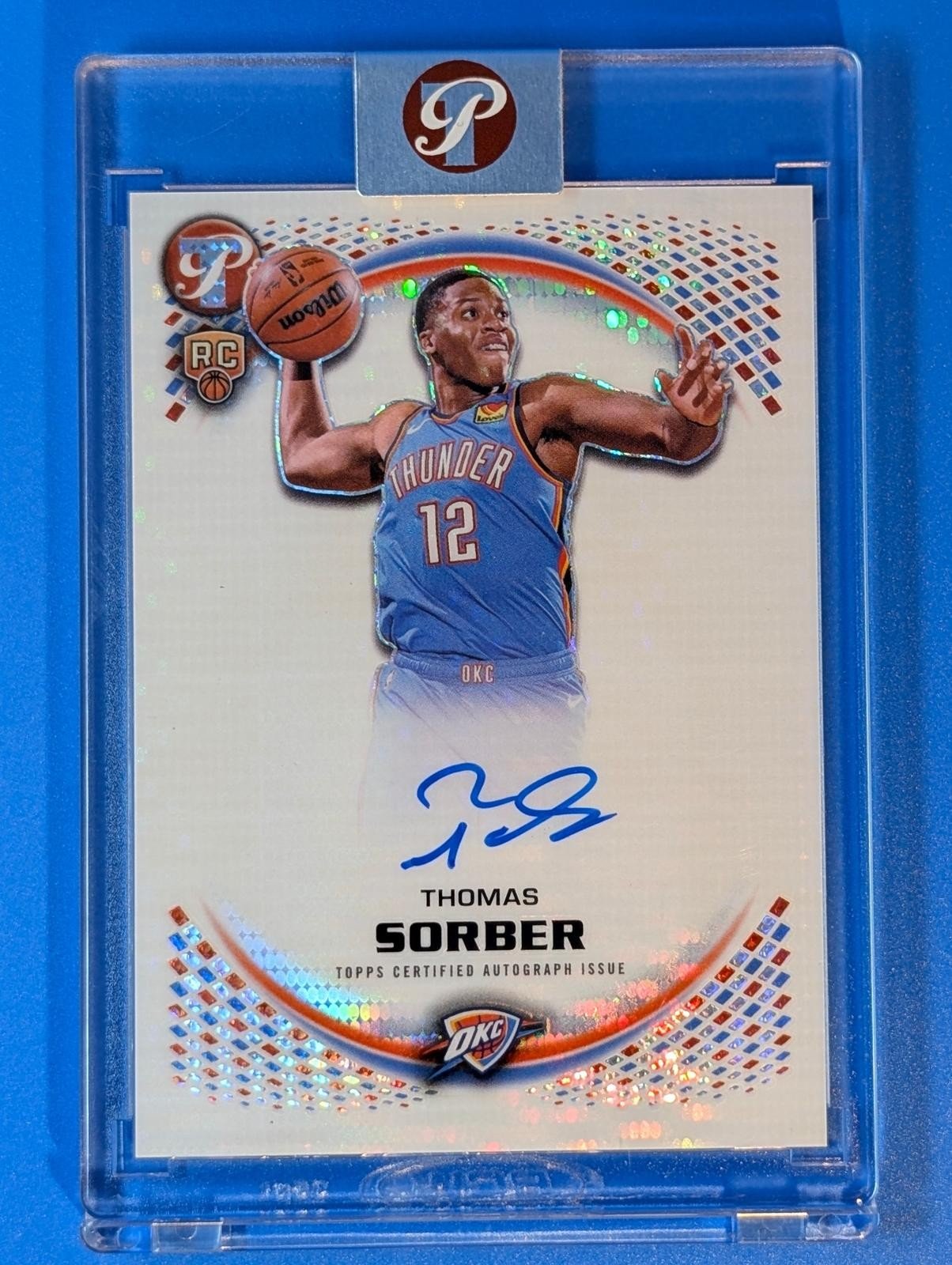 Front of 2025-26 Topps Pristine Basketball Thomas Sorber Pristine Autographs #PR-TS RC