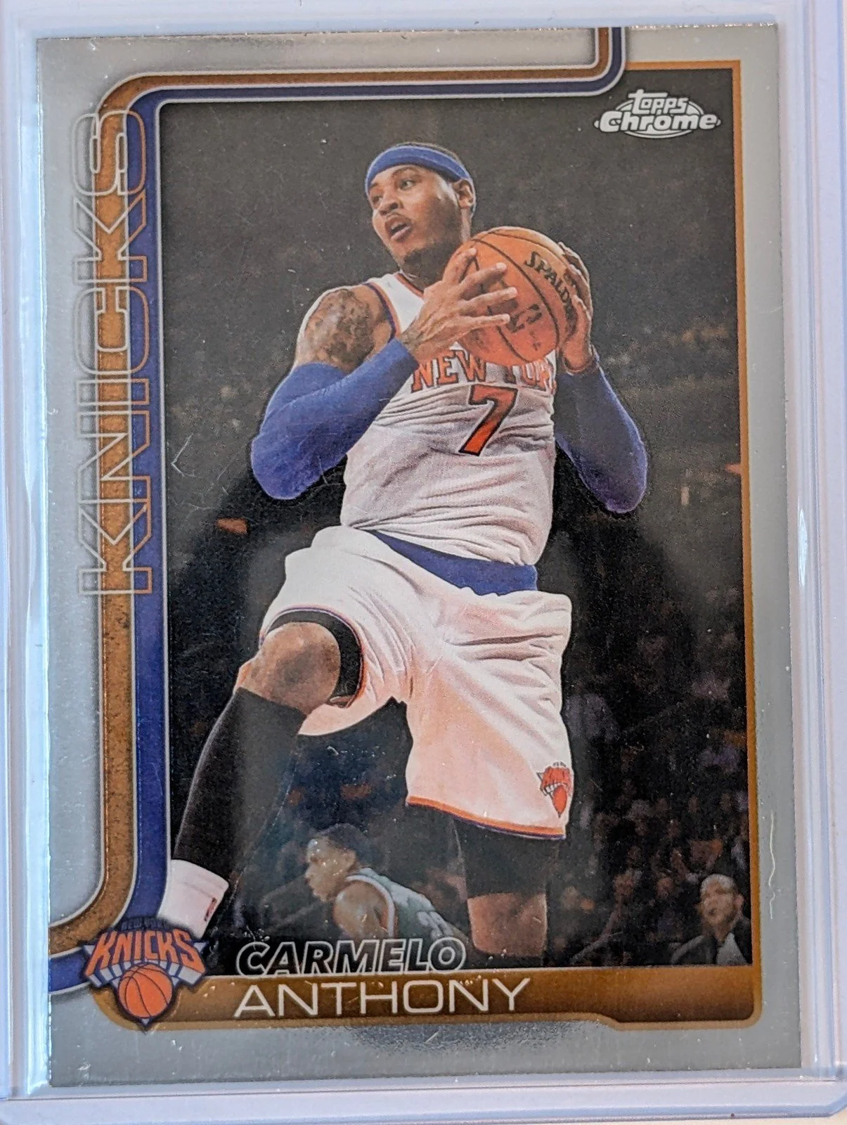 Front of 2025-26 Topps Chrome Update #148 Carmelo Anthony