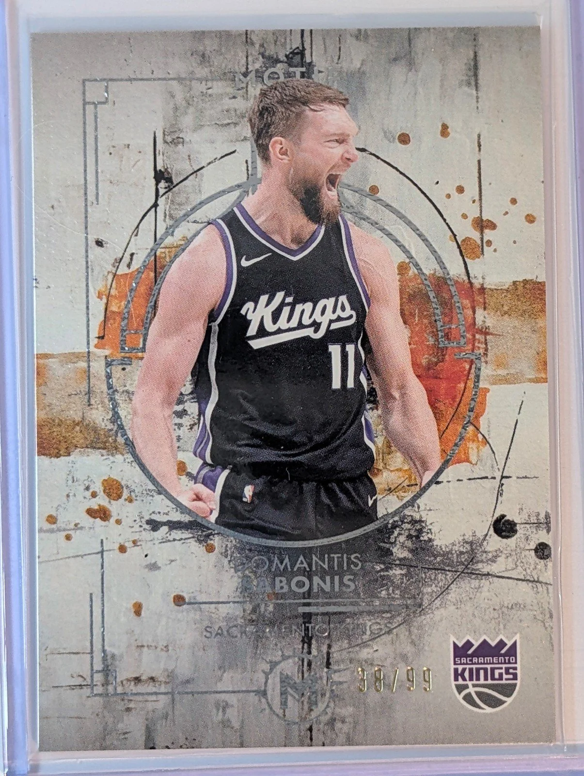 Front of 2025-26 Topps Motif /99 Domantas Sabonis #75