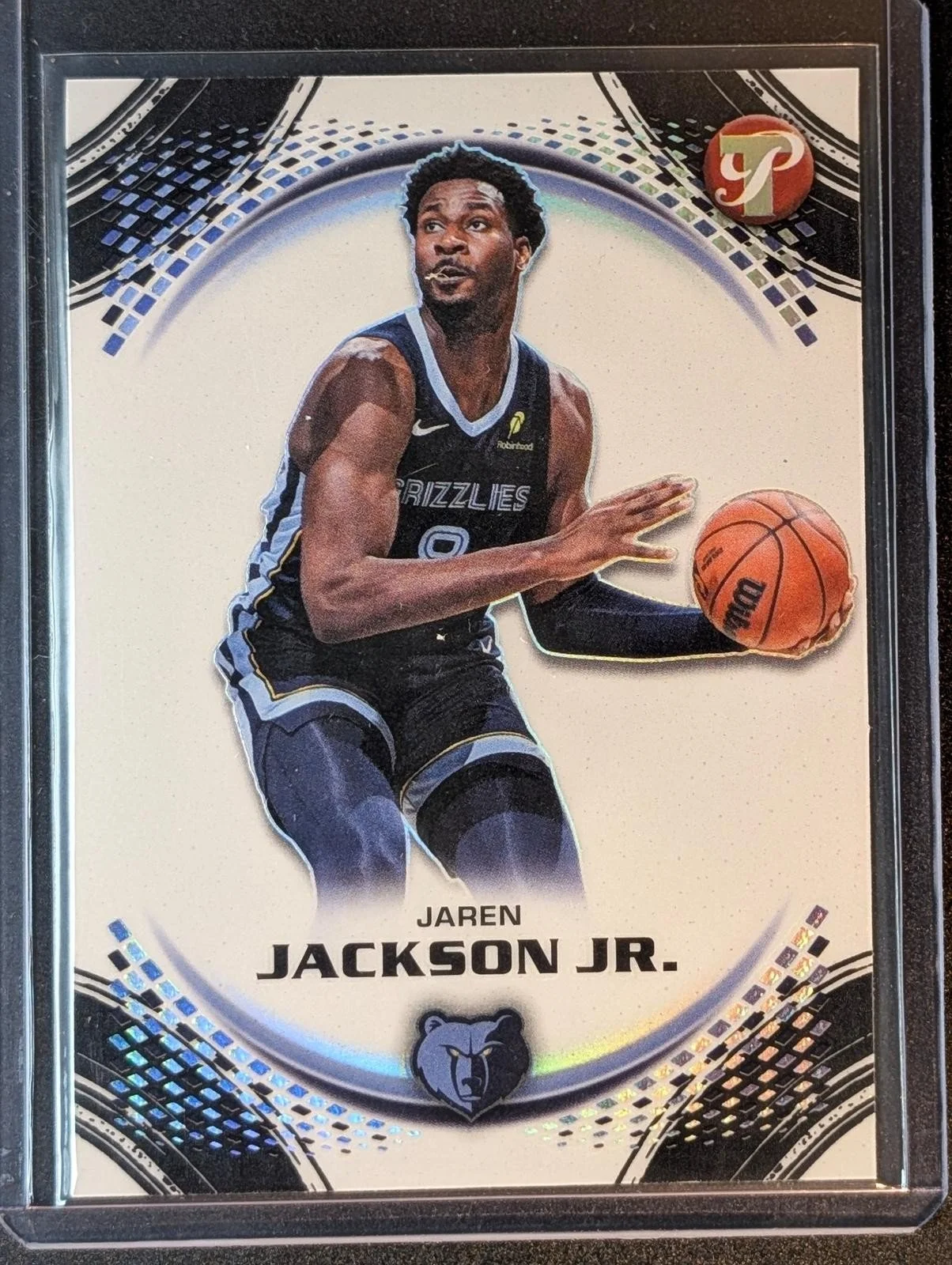 Front of 2025-26 Topps Pristine #44 Jaren Jackson Jr. Paint the Arc Refractor