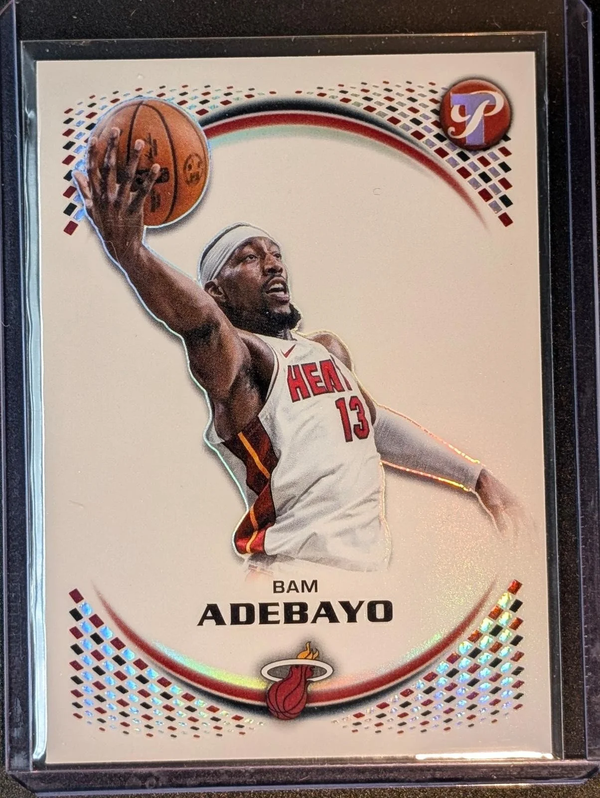 Front of 2025-26 Topps Pristine Bam Adebayo Refractor #46