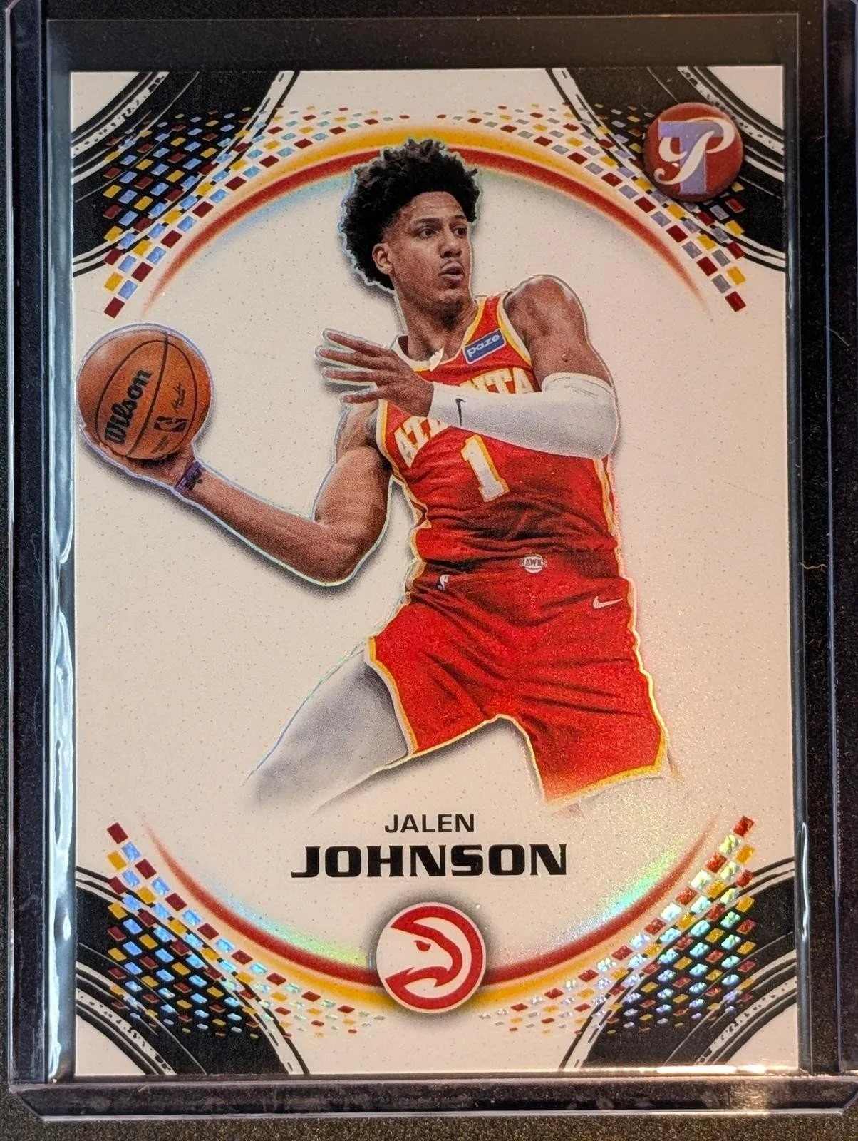 Front of 2025-26 Topps Pristine Jalen Johnson #3