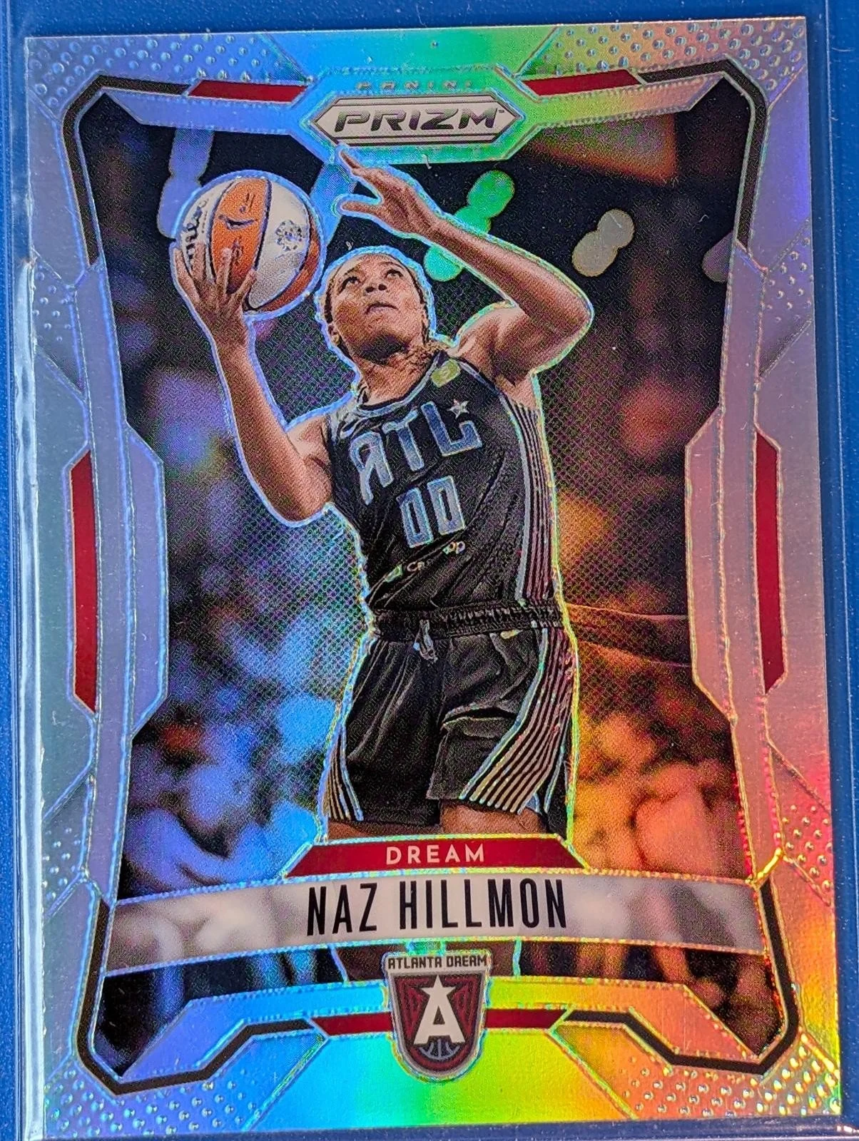 Front of 2024 Panini Prizm WNBA #65 Naz Hillmon Silver Prizm