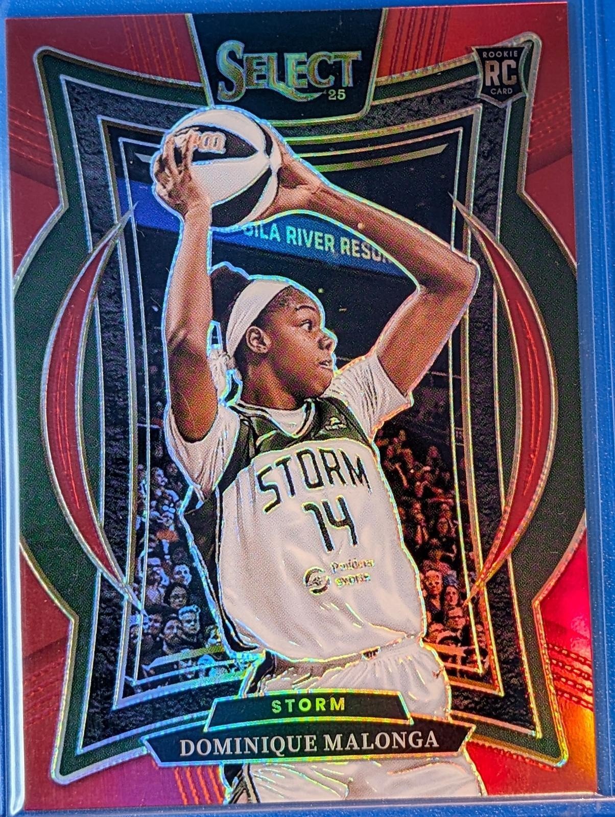 Front of 2025 Select WNBA /149 Dominique Malonga Silver Prizms #60 RC