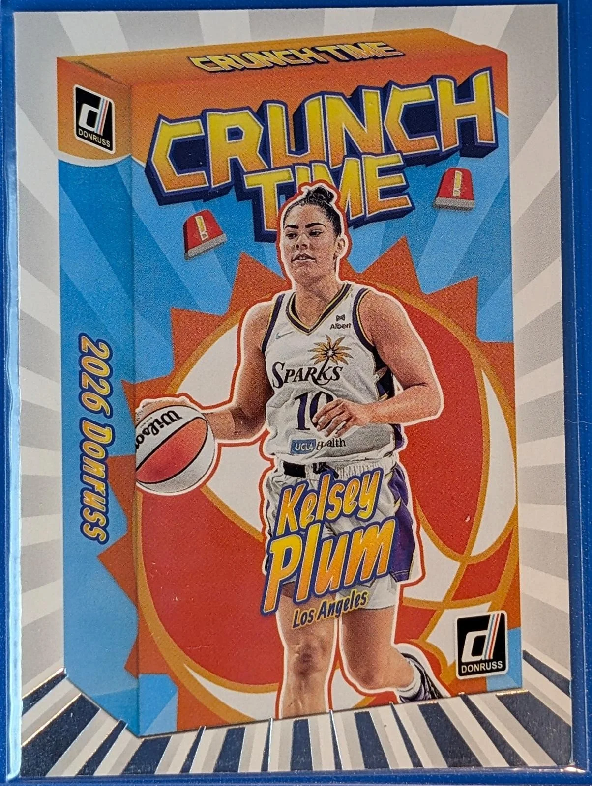 Front of 2026 Donruss WNBA Kelsey Plum Crunch Time #12