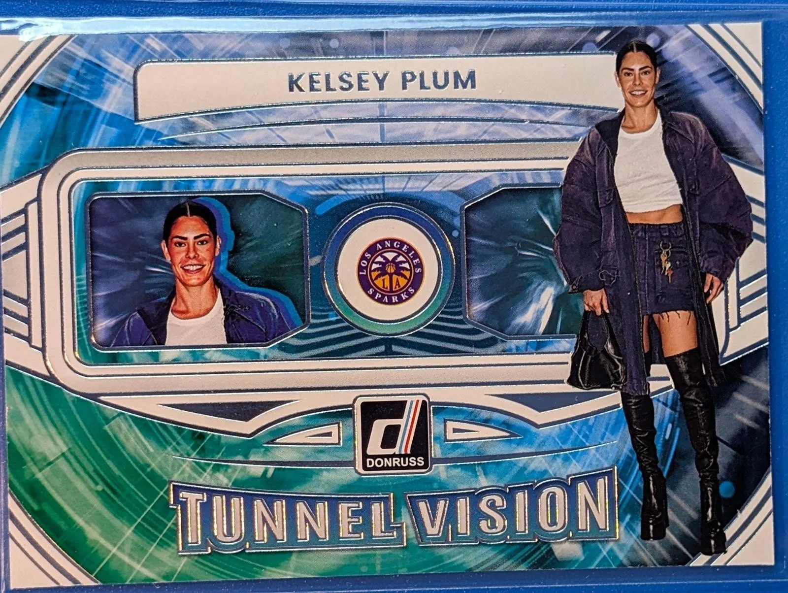 Front of 2026 Donruss WNBA #10 Kelsey Plum Tunnel Vision