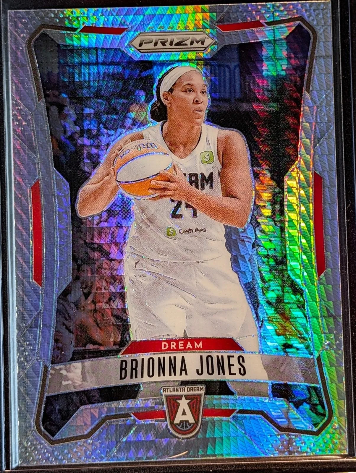 Front of 2026 Panini Prizm WNBA #86 Brionna Jones Hyper Prizm