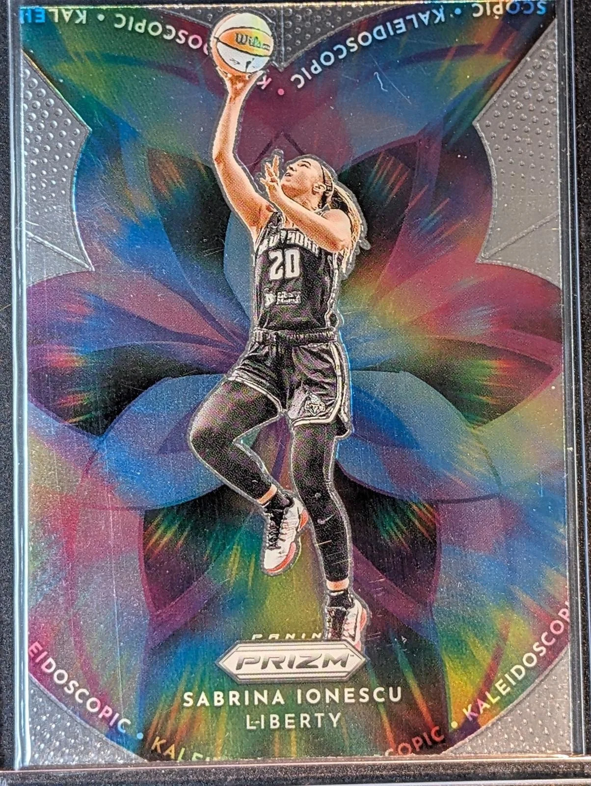 Front of 2026 Panini Prizm WNBA Sabrina Ionescu Kaleidoscopic #5