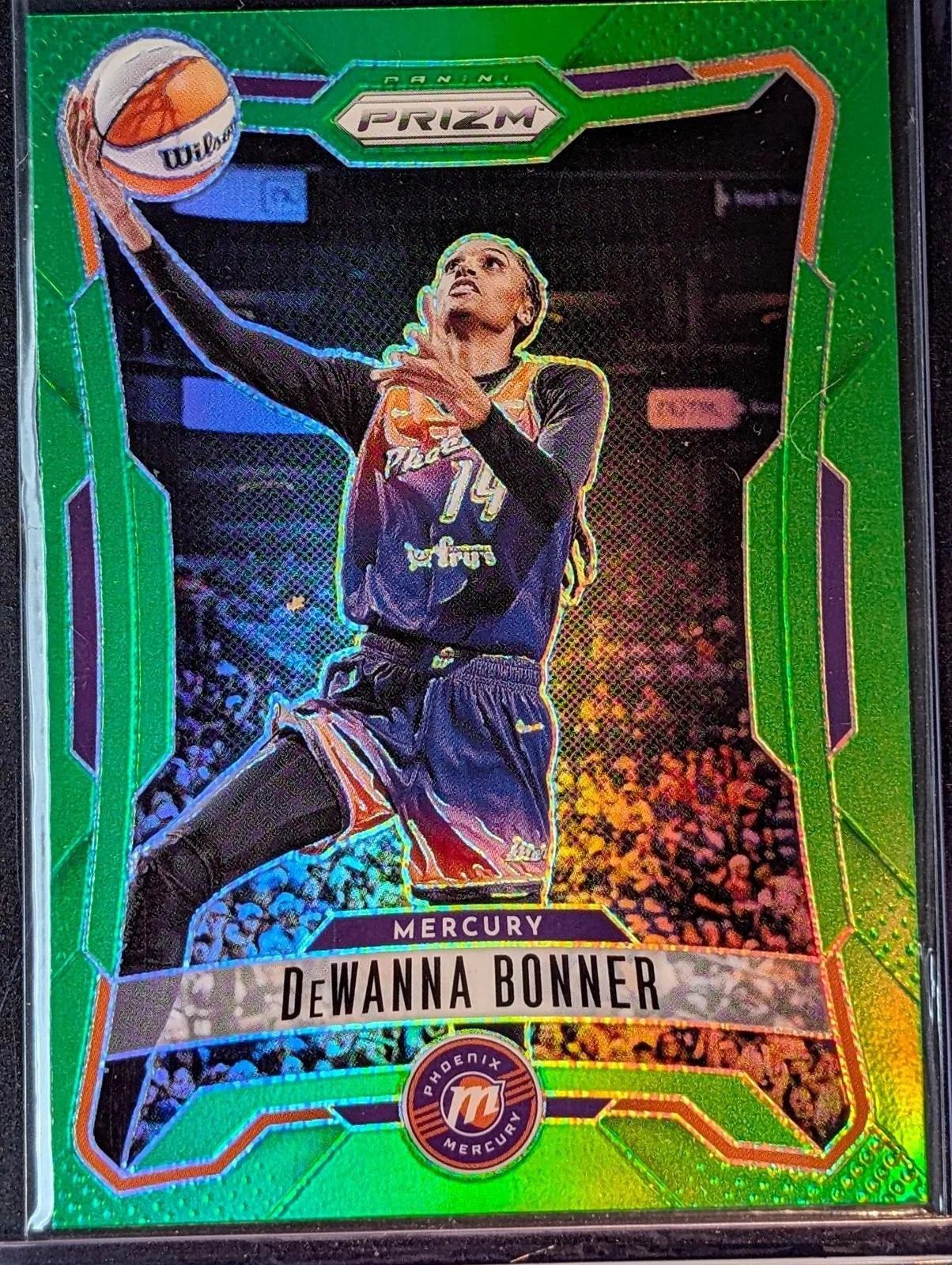 Front of 2026 Panini Prizm WNBA /225 DeWanna Bonner Lime Green Prizms #1