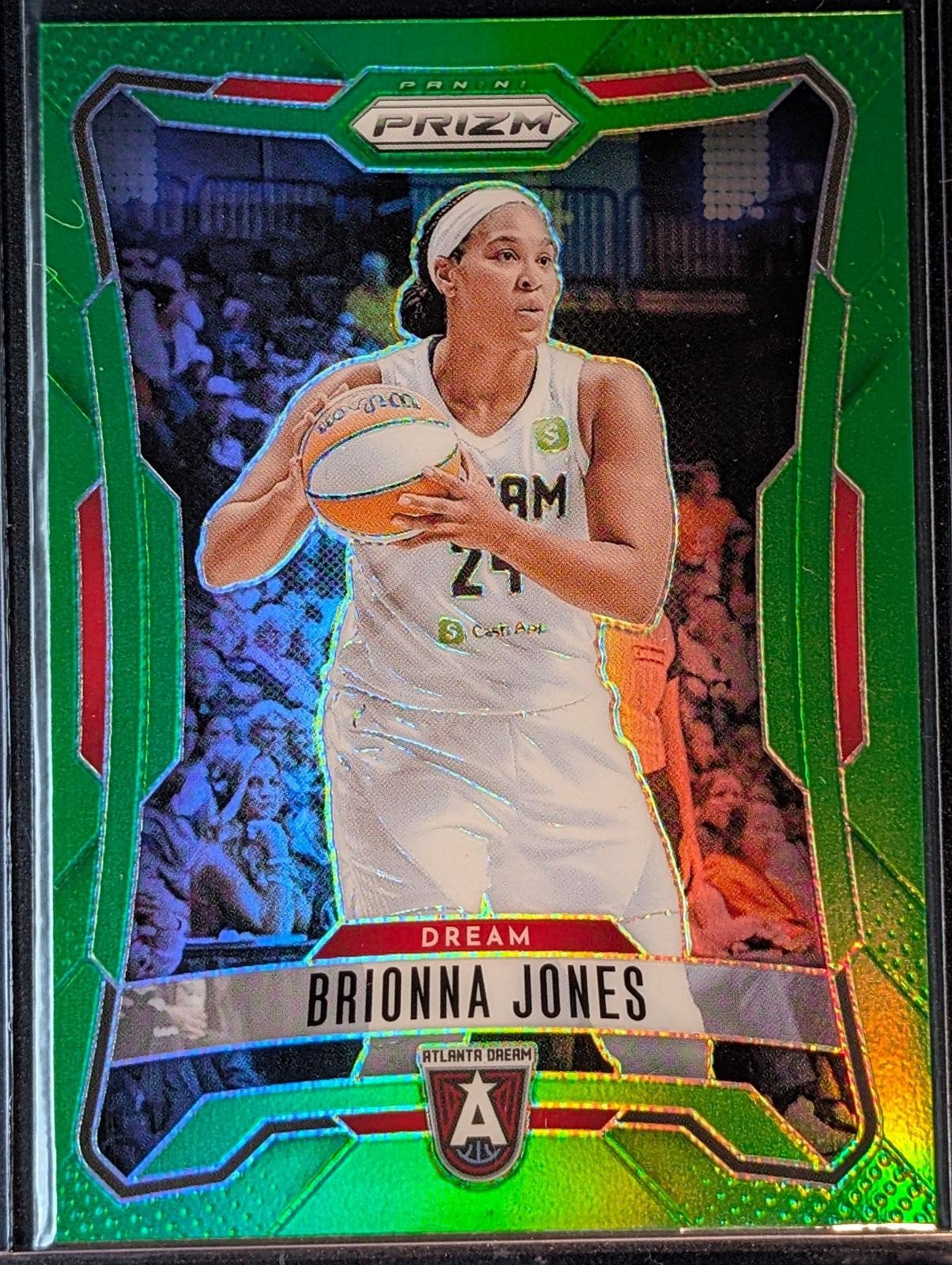 Front of 2026 Panini Prizm WNBA /225 Brionna Jones Lime Green Prizms #86