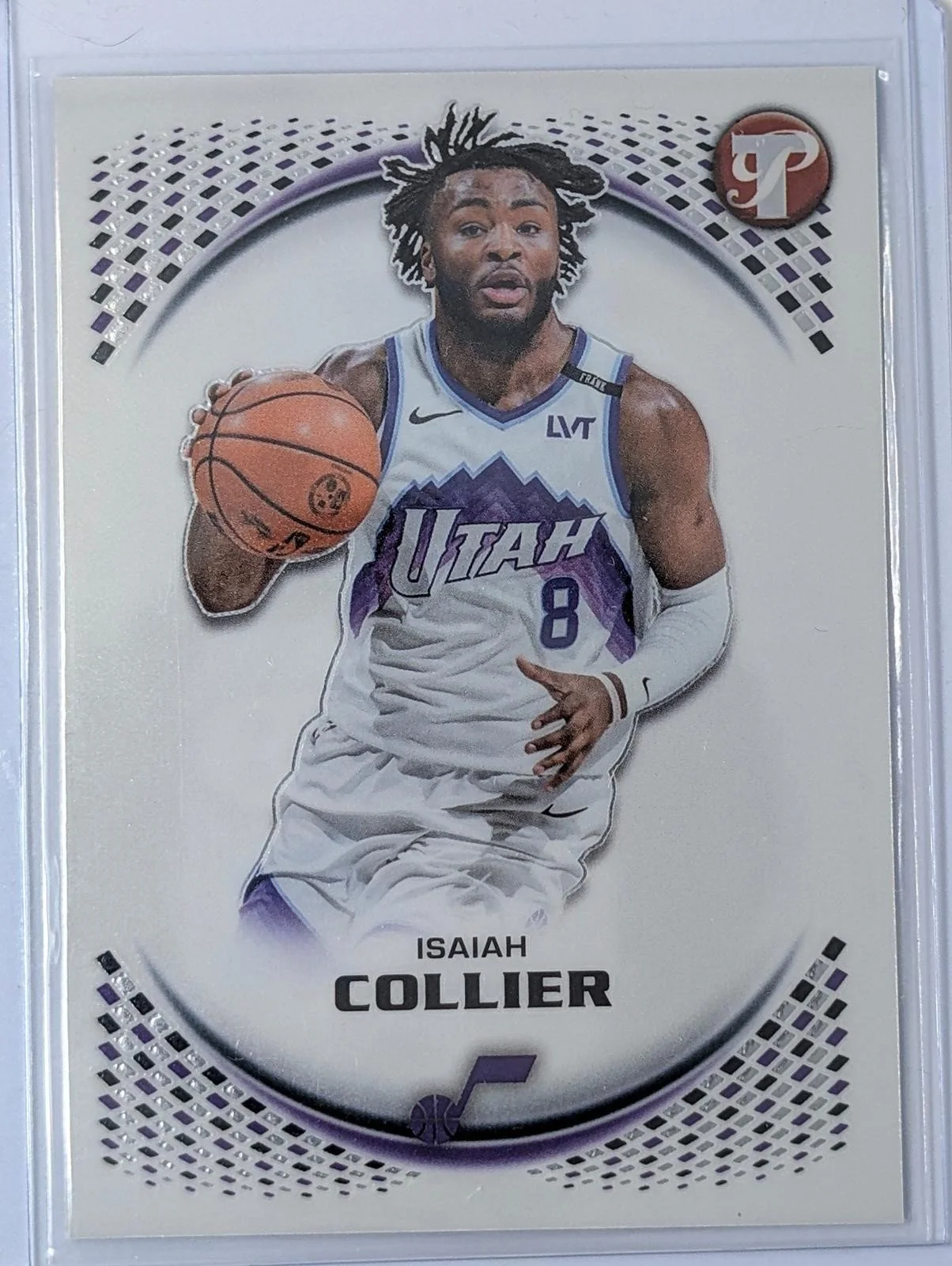 Front of 2025-26 Topps Pristine Isaiah Collier 1987 Topps #87
