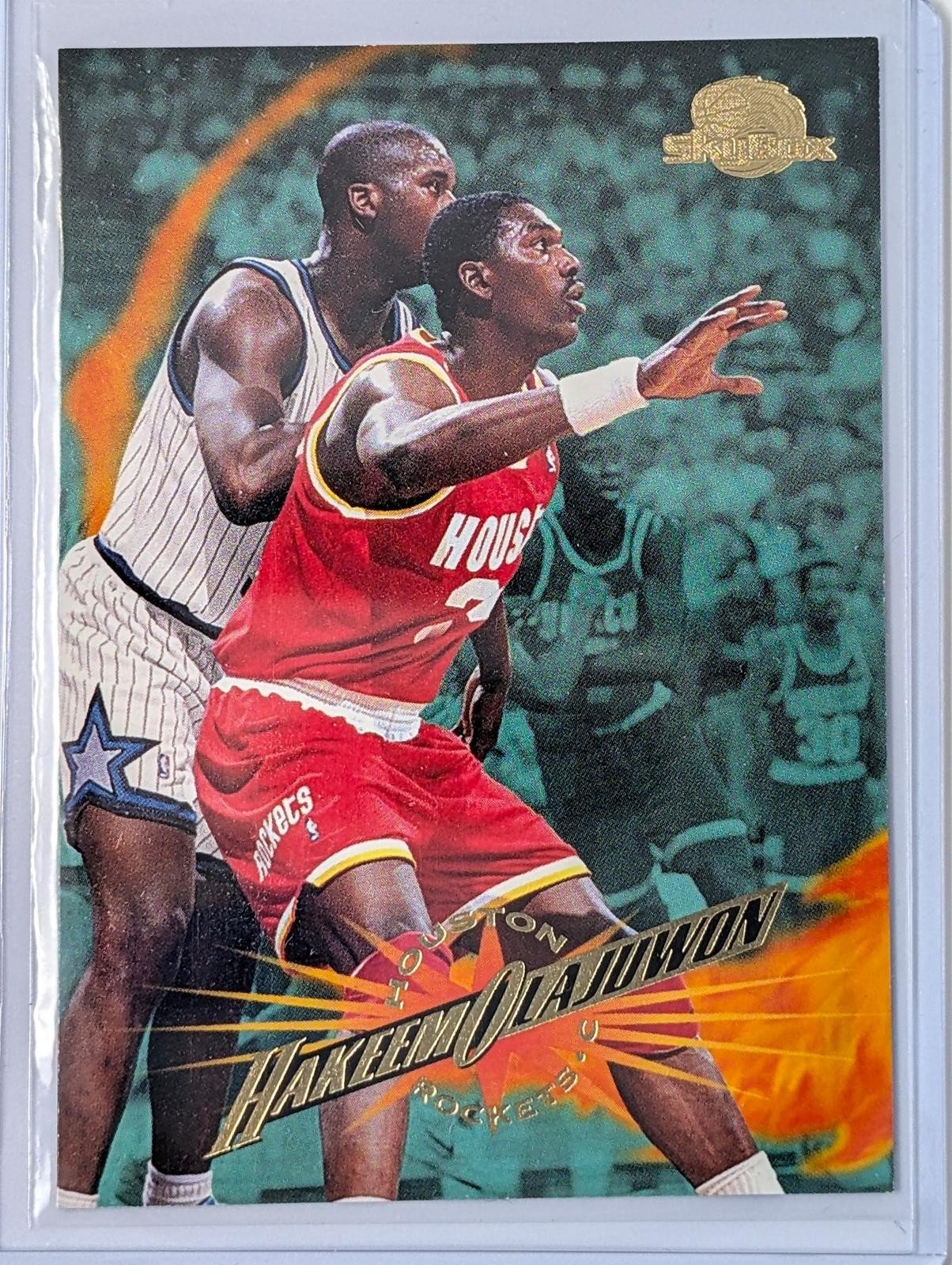 Front of 1995-96 SkyBox Premium Hakeem Olajuwon #47