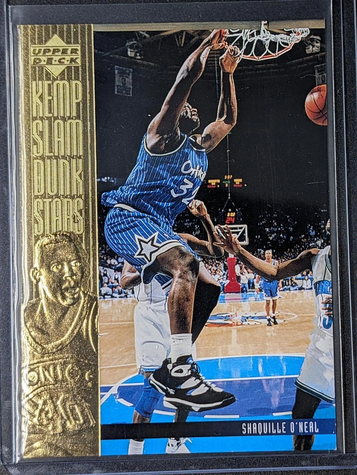 Front of 1994-95 Upper Deck Shaquille O'Neal Kemp Slam Dunk Stars #S12