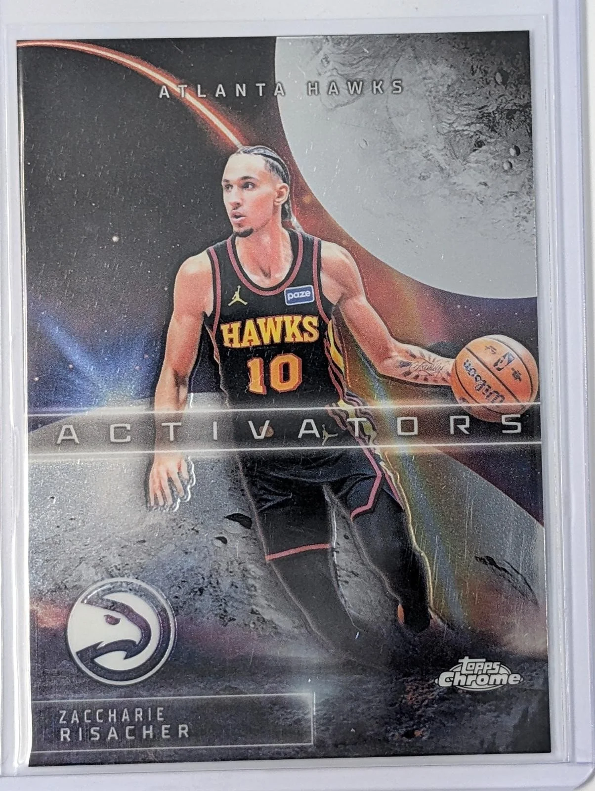 Front of 2025-26 Topps Chrome Update Zaccharie Risacher Activators #AC-11