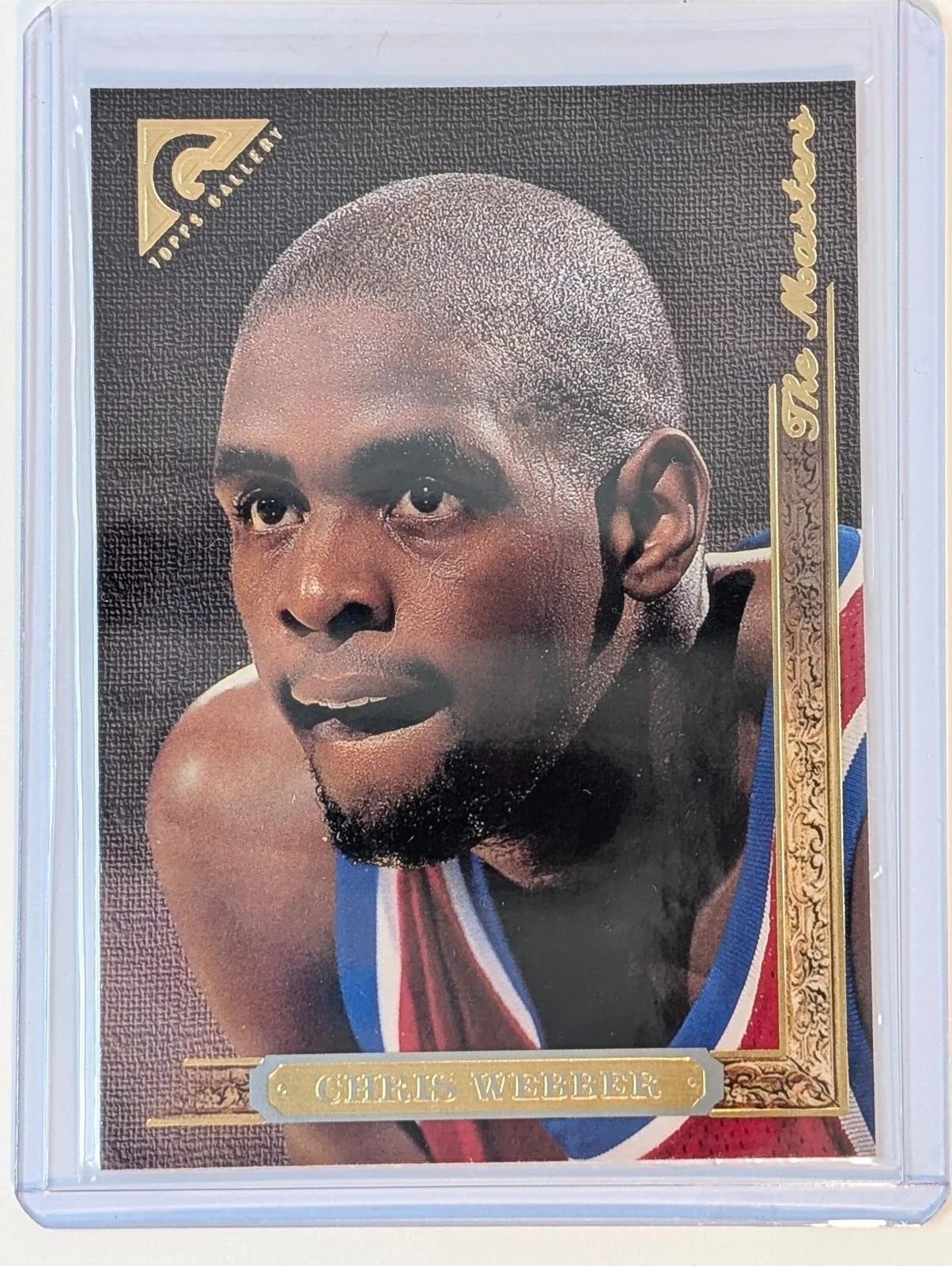 Front of 1995-96 Topps Gallery Chris Webber The Masters #15