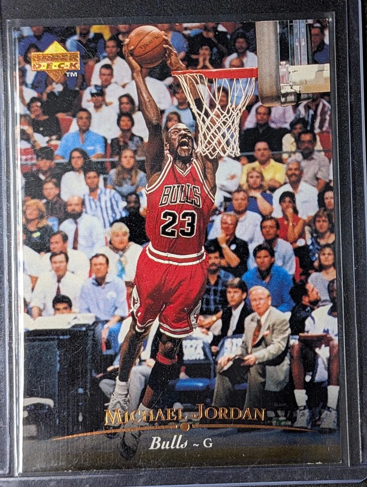 Front of 1995-96 Upper Deck Michael Jordan #23