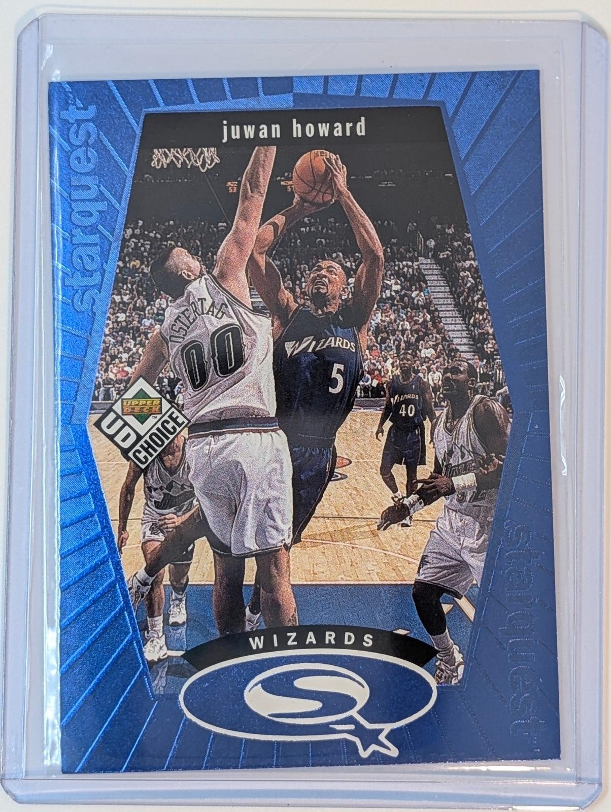 Front of 1998-99 UD Choice Juwan Howard StarQuest Blue #SQ29
