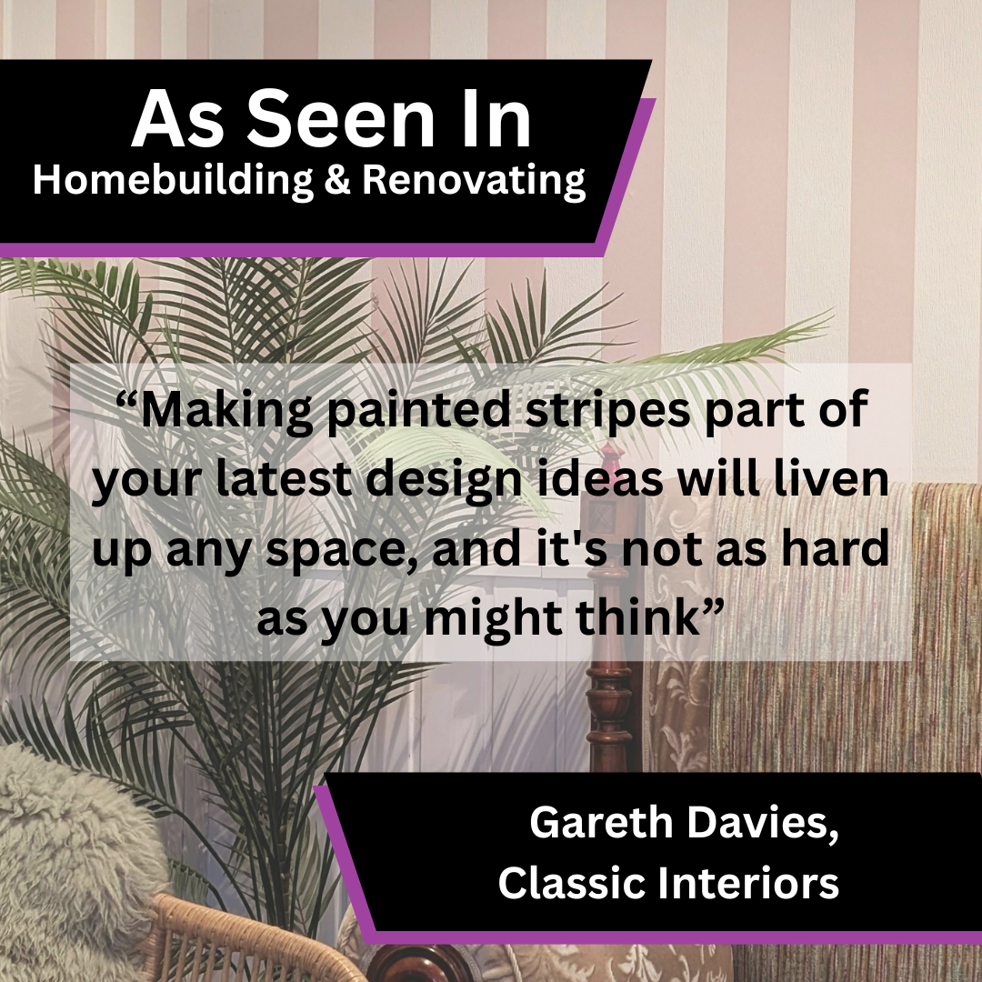 Classic Interiors Shares Painted Stripe Design Advice in Homebuilding &amp; Renovating